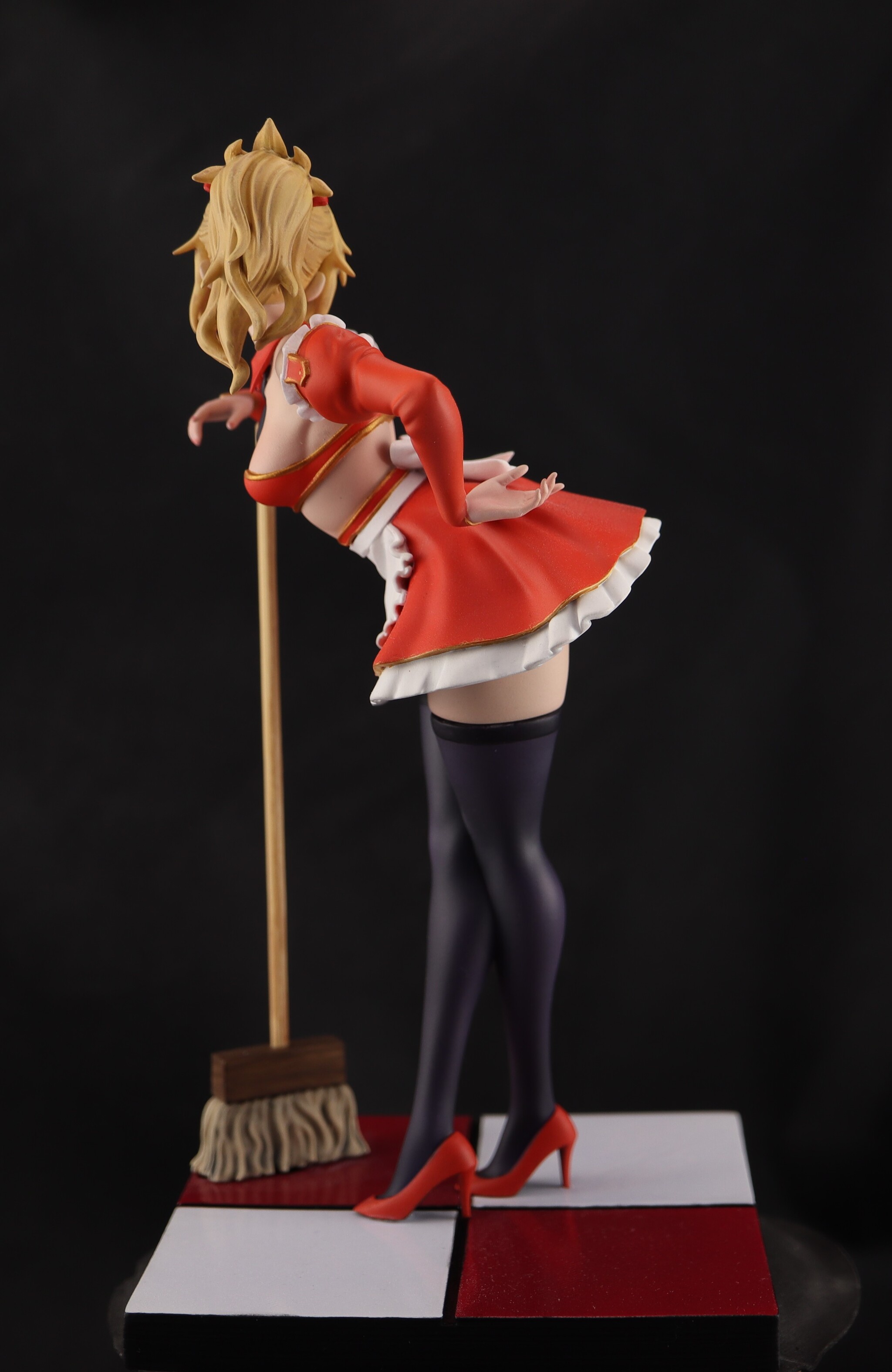 Mordred Pendragon in a maid costume - My, Figurines, Painting miniatures, 3D печать, Stand modeling, 3D printer, Anime, Painting, Modeling, Fate, Fate grand order, Mordred, Longpost