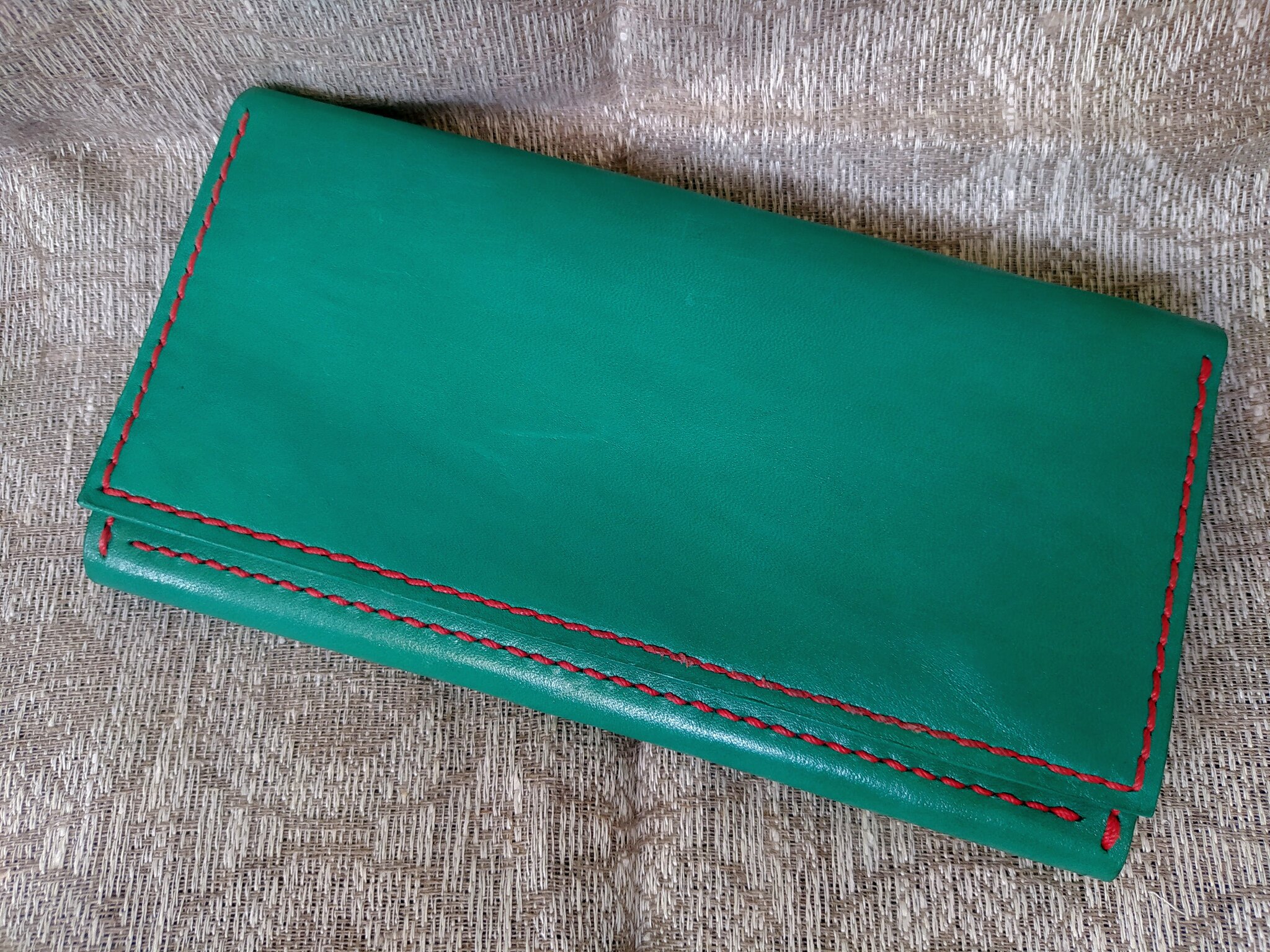 Wallet - My, Needlework without process, Leather products, Longpost