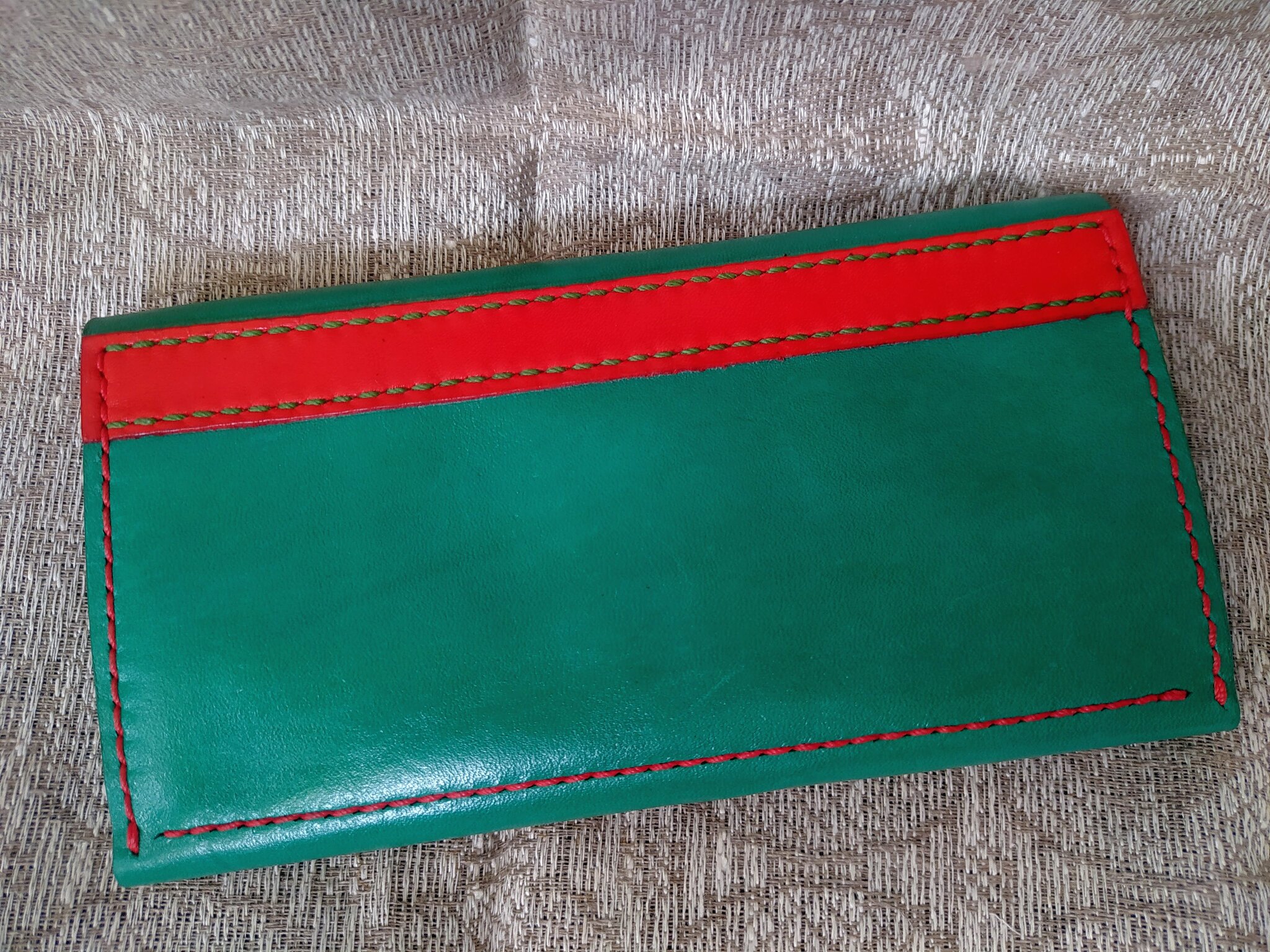 Wallet - My, Needlework without process, Leather products, Longpost