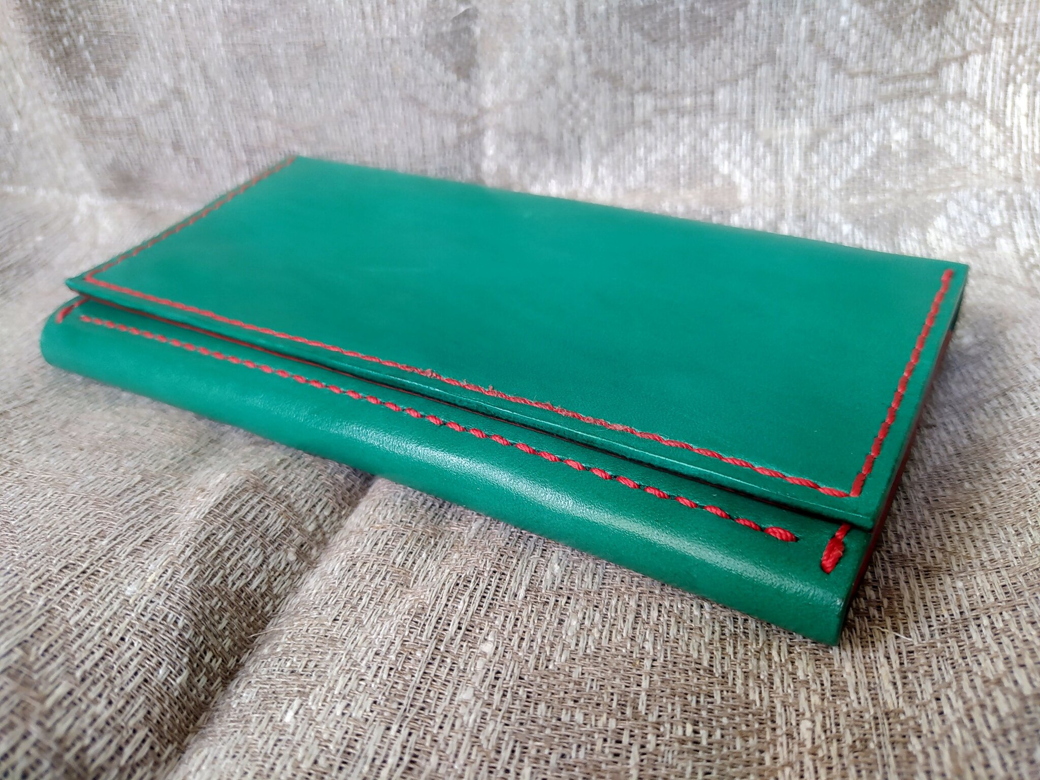 Wallet - My, Needlework without process, Leather products, Longpost