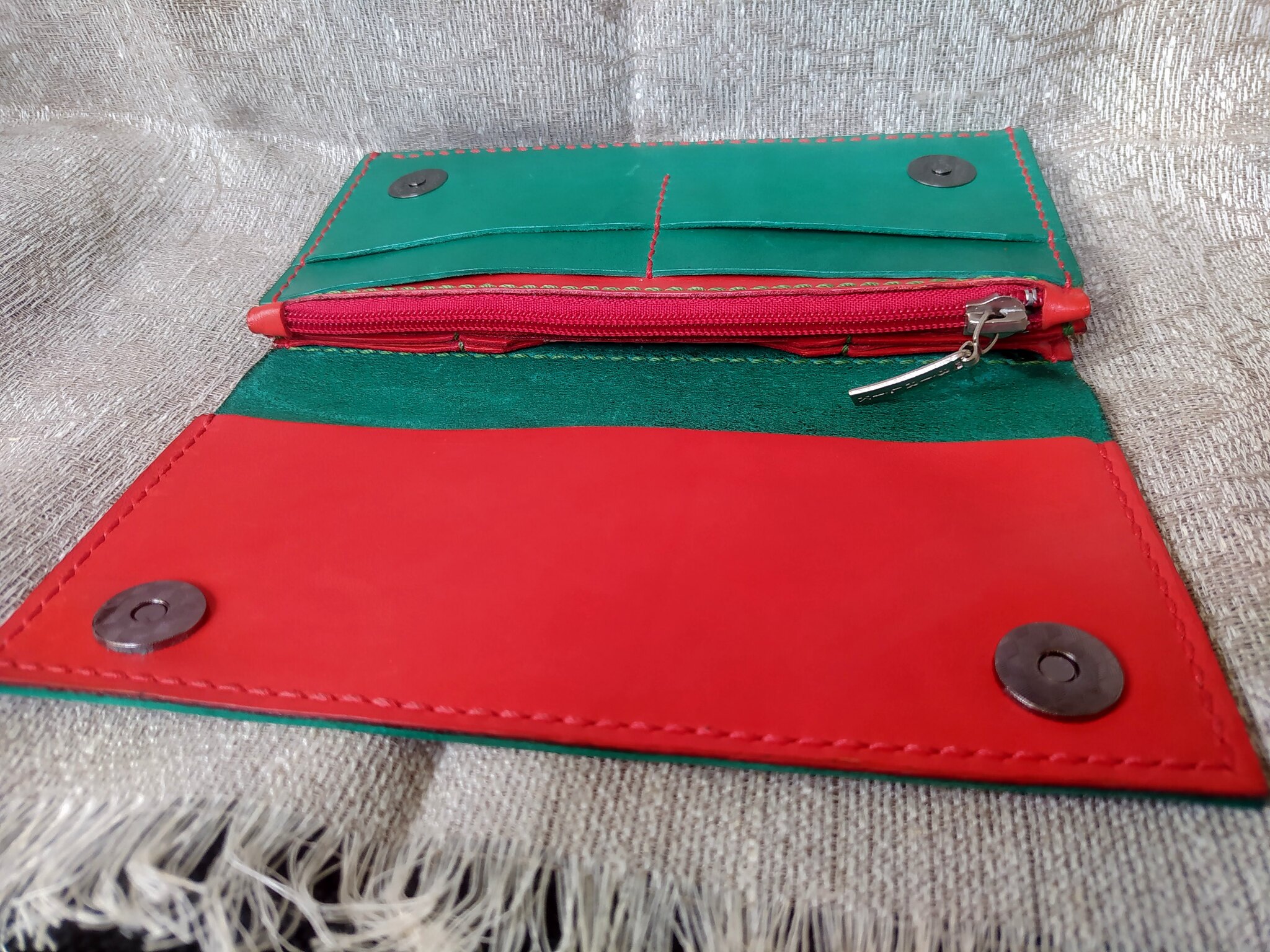 Wallet - My, Needlework without process, Leather products, Longpost