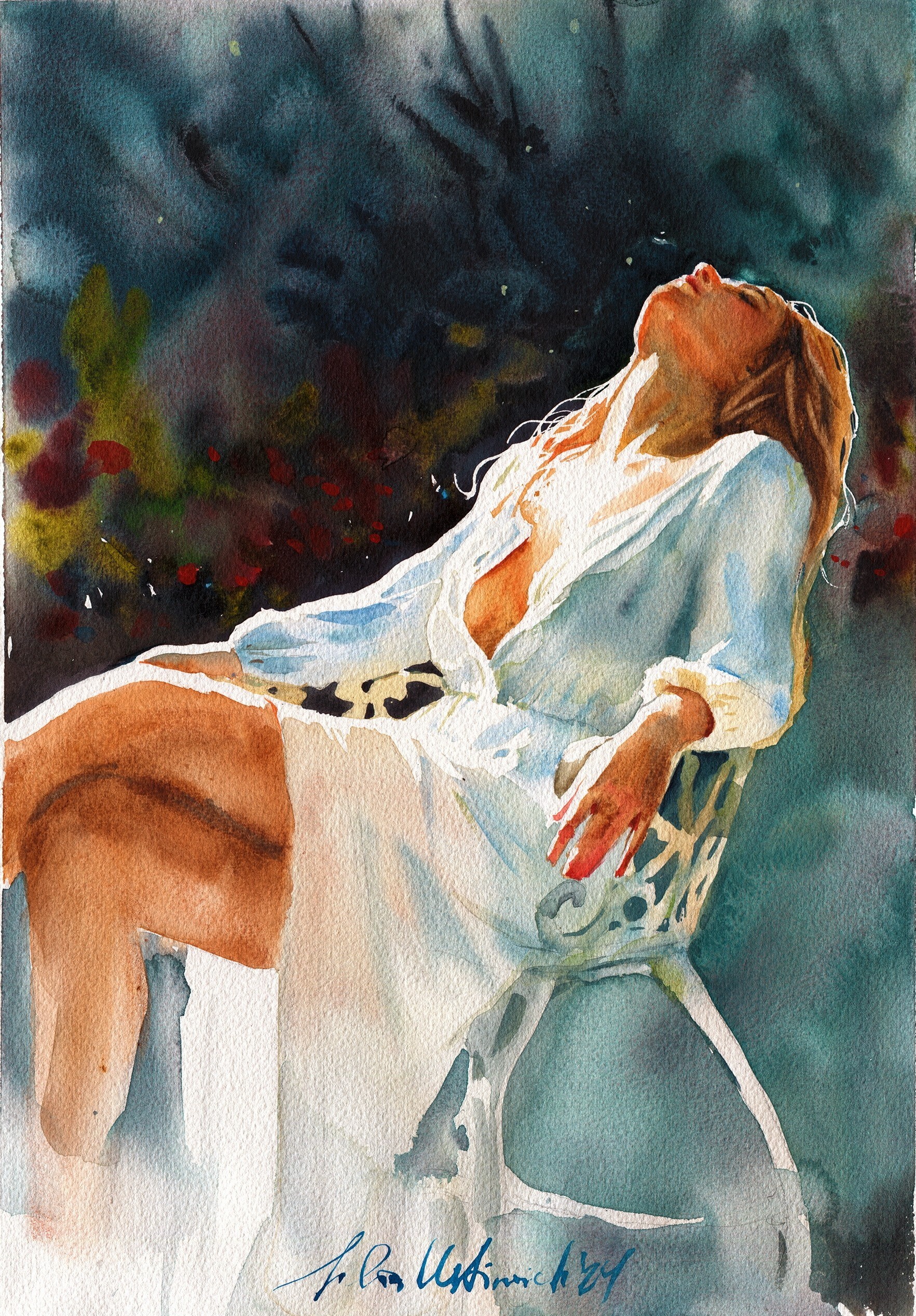 Watercolor and a little sun! - My, Watercolor, Painting, Painting, Art, Art, Artist