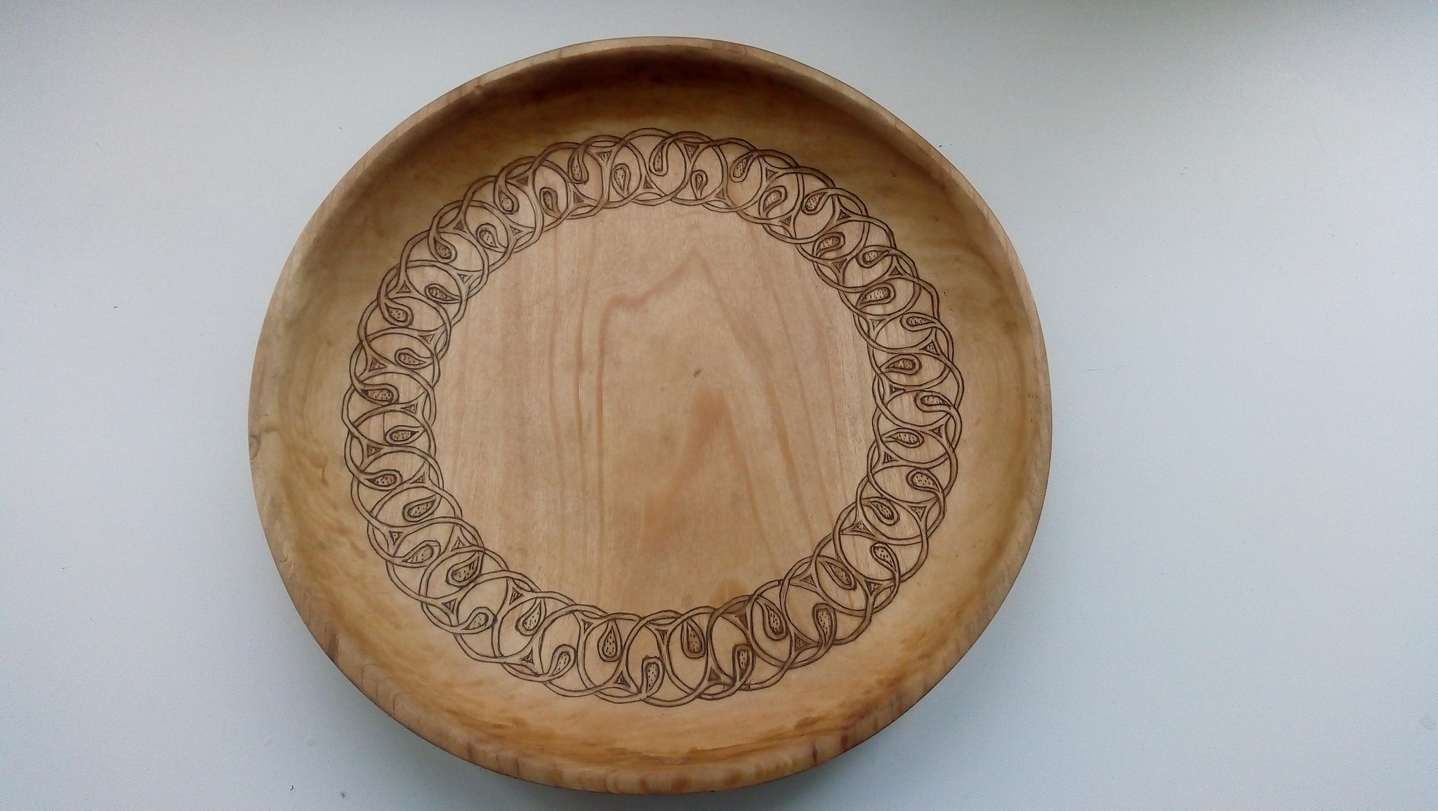 Тарелка-блинница. Липа, колросинг | Пикабу