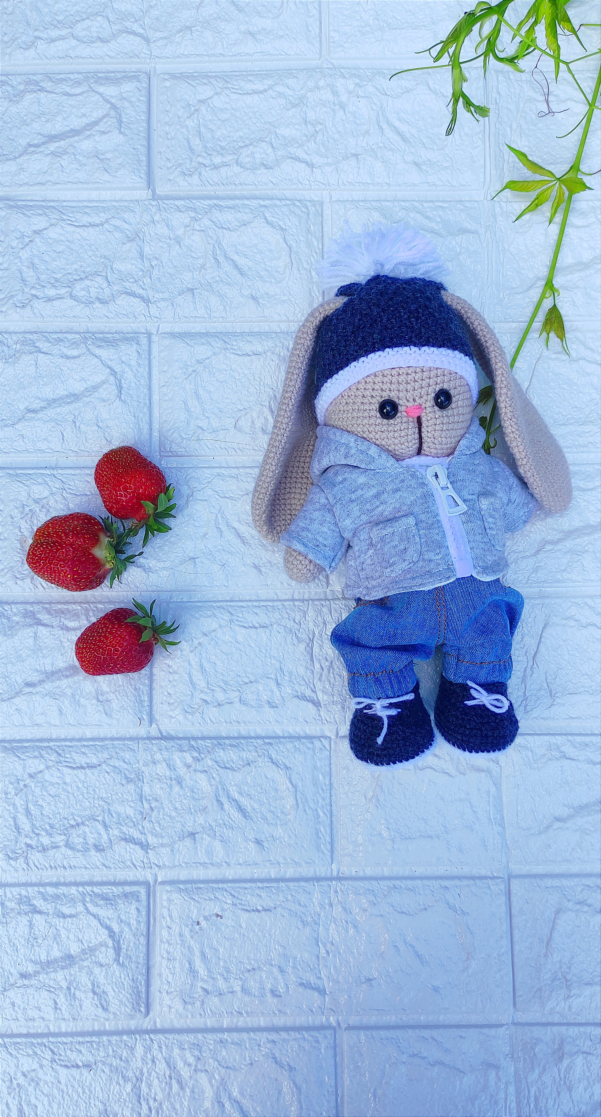 Hares - My, Presents, Needlework without process, Knitted toys, With your own hands, Amigurumi, Hare, Longpost