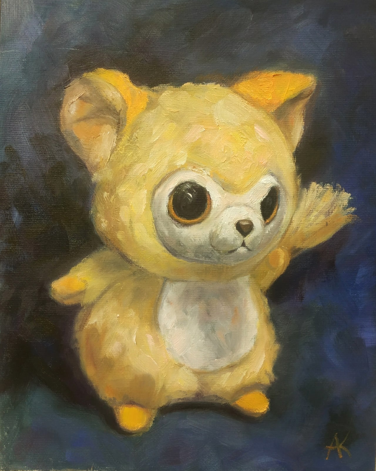 Stuffed Toys - My, Beginner artist, Etude, Painting, Oil painting, Soft toy, Longpost