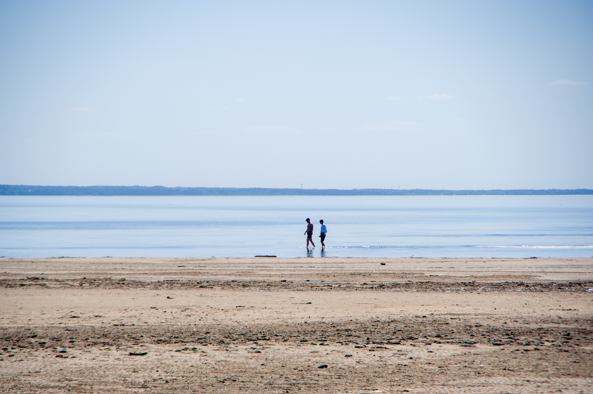 The city of Sosnovy Bor, Leningrad region. Coast of the Gulf of Finland - My, Travels, Travel across Russia, Russia, The Gulf of Finland, Landscape, The photo, Sky, Ship