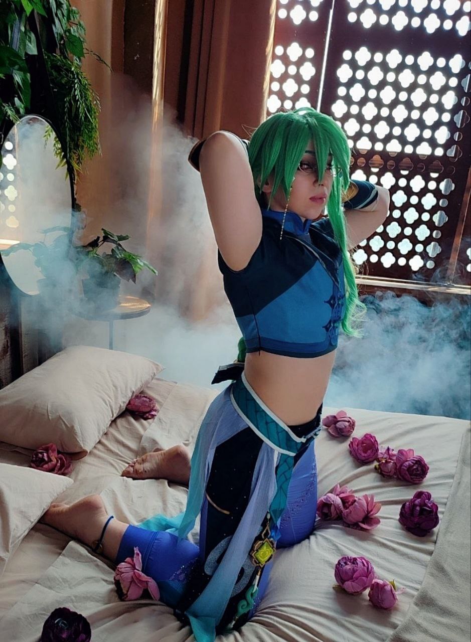 Baizhu Cosplay - My, Anime, Games, Genshin impact, Cosplay, The photo, Baizhu, Longpost