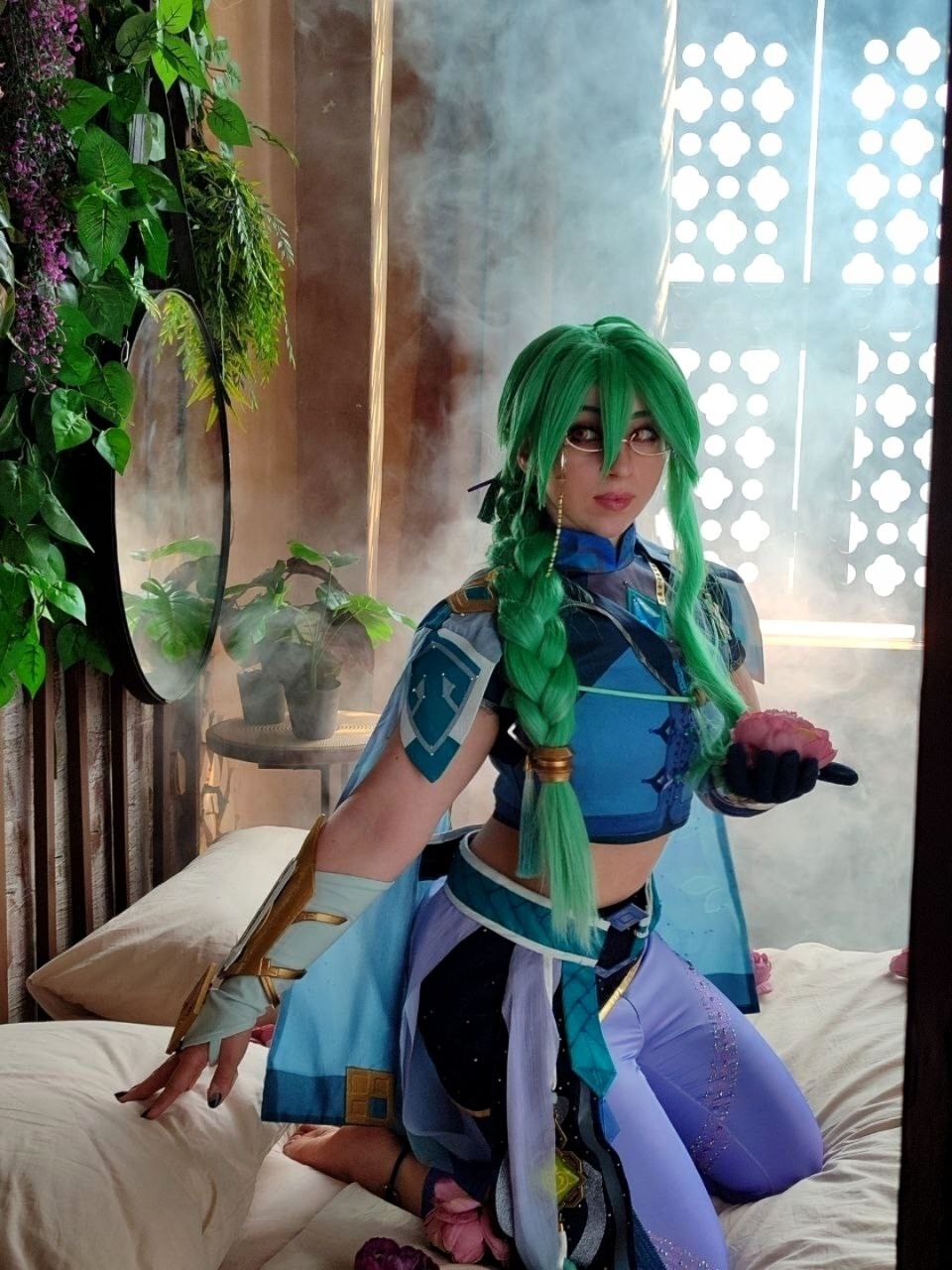 Baizhu Cosplay - My, Anime, Games, Genshin impact, Cosplay, The photo, Baizhu, Longpost