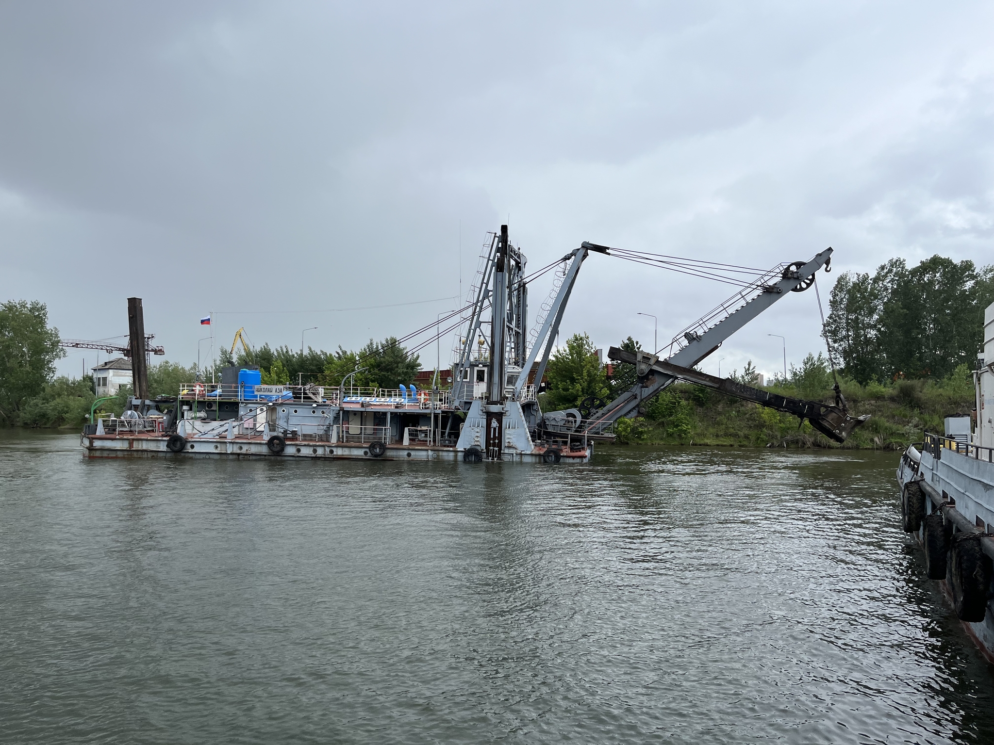 Monster Babay - My, River fleet, Dredger, Fleet, River, Navigation, Technics, Video, Longpost