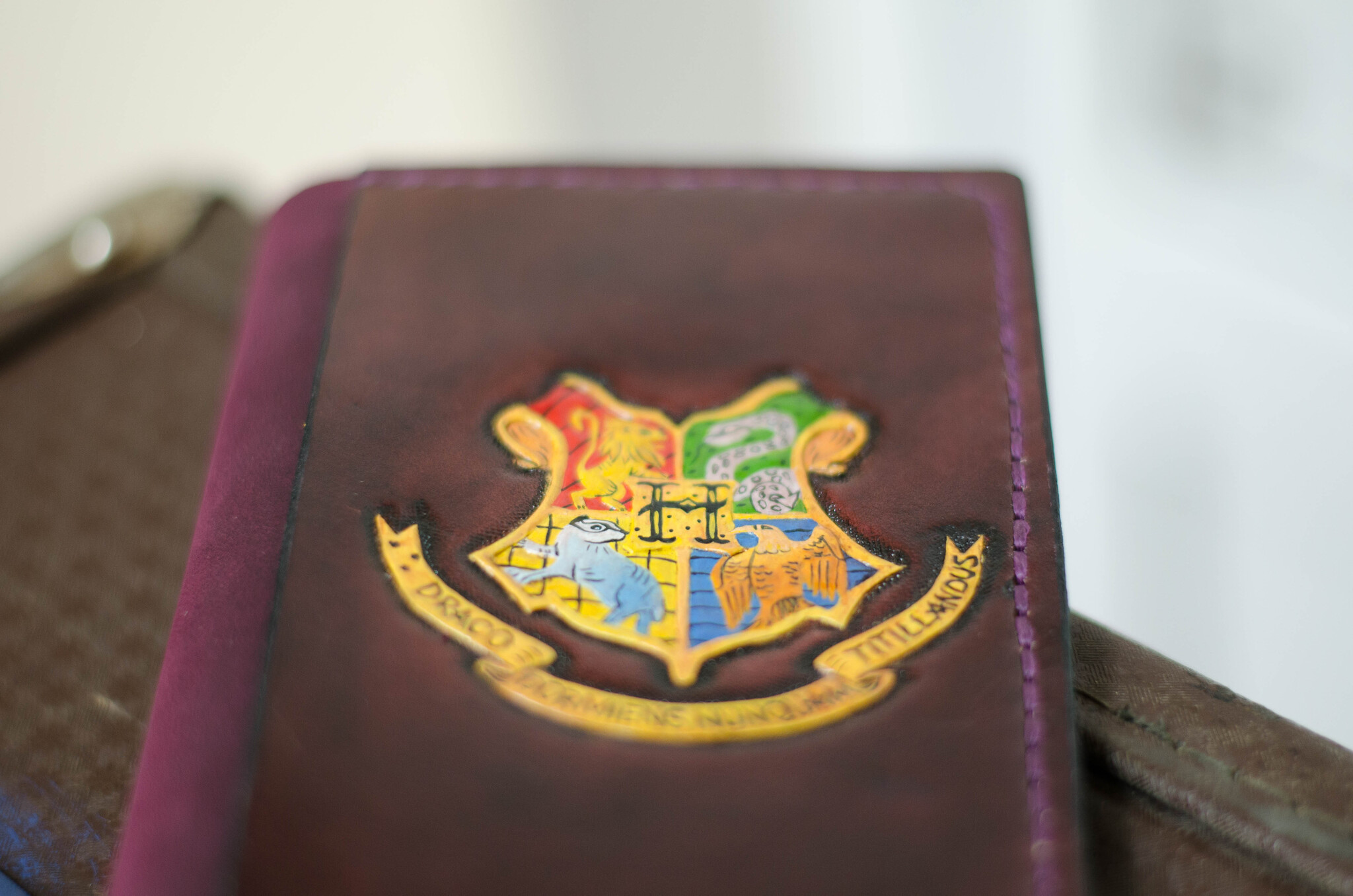 Harry Potter passport cover!) - My, Handmade, Needlework without process, Leather products, Workshop, With your own hands, Harry Potter, Accessories, Customization, Longpost