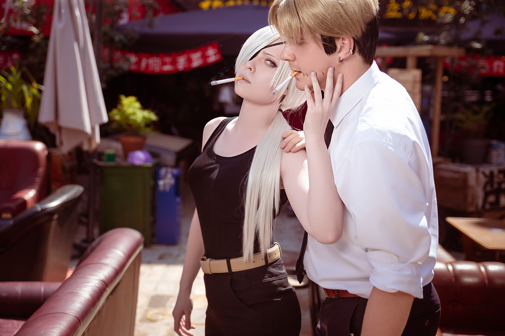 Quanxi & Kishibe cosplay - My, Quanxi, Kishibe, Chainsaw man, Cosplay, Cosplayers, Pair, Longpost, The photo