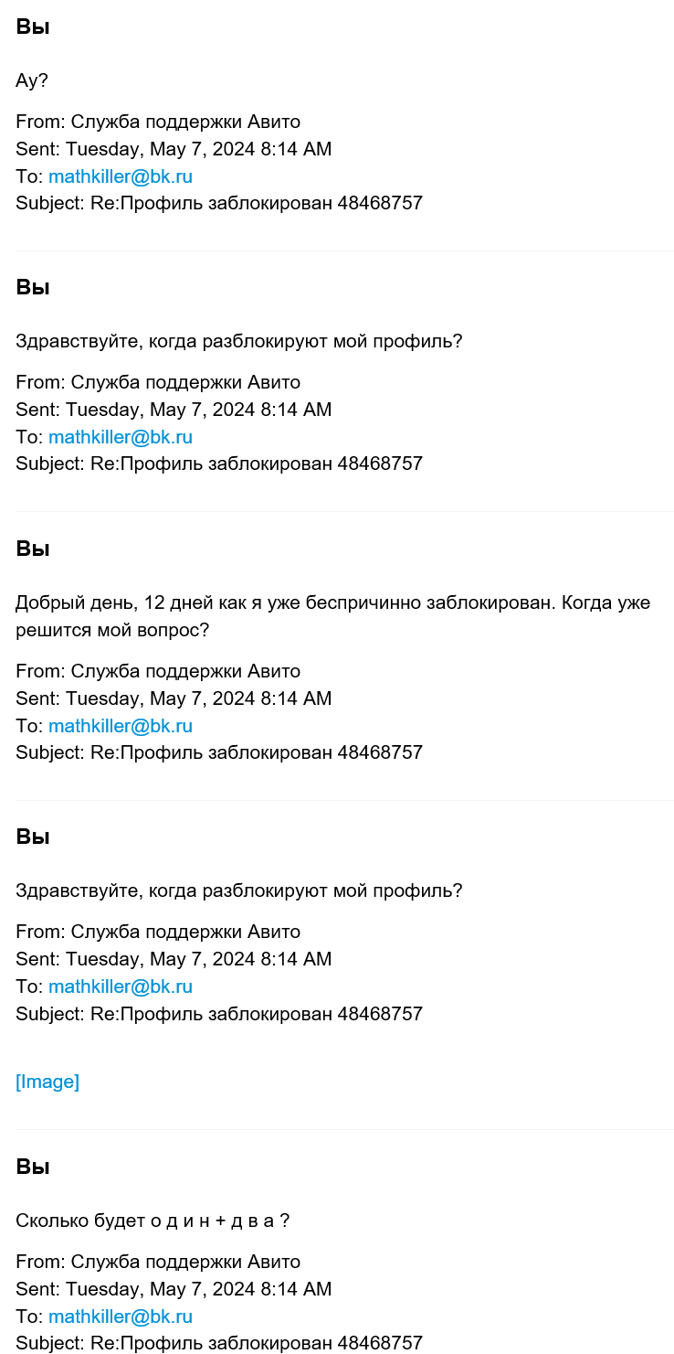 Внезапная блокировка профиля на Авито. Какой то Tinkoff Id - Моё, Авито, Блокировка, Служба поддержки, Тинькофф банк, Аккаунт, Профиль, Проверка, Вопрос, Спроси Пикабу, Длиннопост