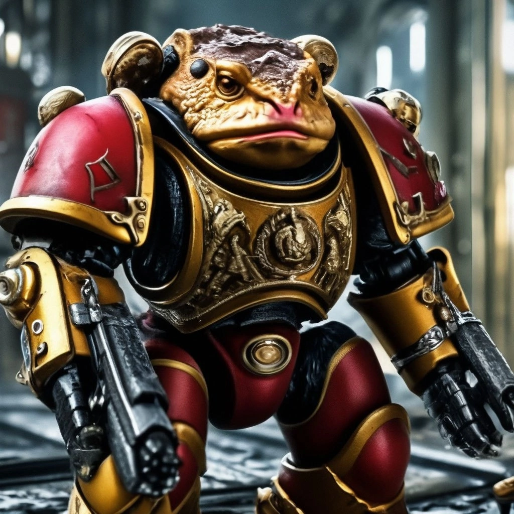 It seems our order has begun to forget what day it is - It Is Wednesday My Dudes, Warhammer 40k, Warhammer, Space Marine, Frogs, Wednesday, Toad