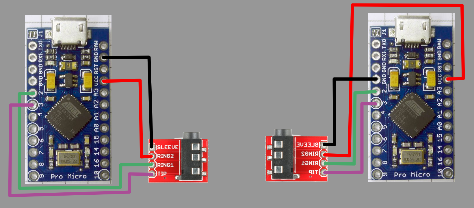 Подключение Arduino Pro Micro через i2c и TRRS разъём - Моё, Arduino, Trrs, Электроника, Сборка, Микроконтроллеры