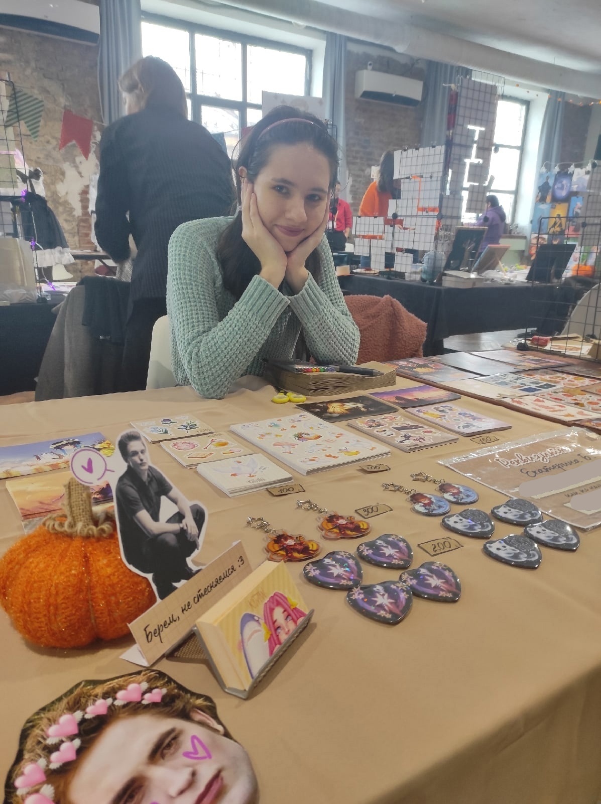 My first art market - My, Creation, Illustrations, Painting, Postcard, Stickers, Longpost