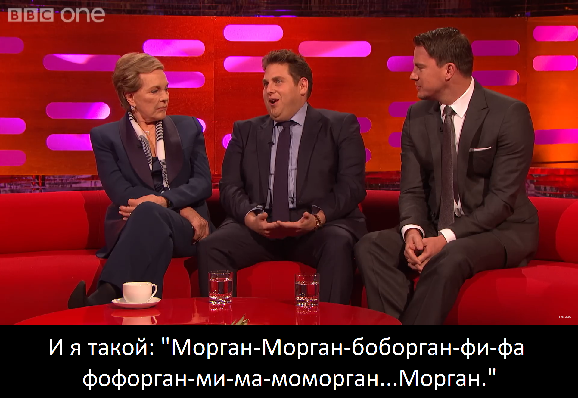 When you don't know how to carry on a conversation - Jonah Hill, Morgan Freeman, The Graham Norton Show, Interview, Movies, Actors and actresses, Youtube, Channing Tatum, Video, Longpost, Storyboard