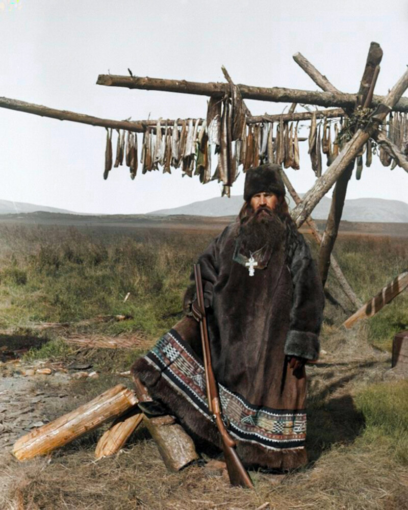 A selection of interesting and unusual photographs of the Russian Empire. 20 colored photographs. Part III - My, Old photo, Colorization, Historical photo, Российская империя, История России, Peasants, 19th century, 20th century, Longpost