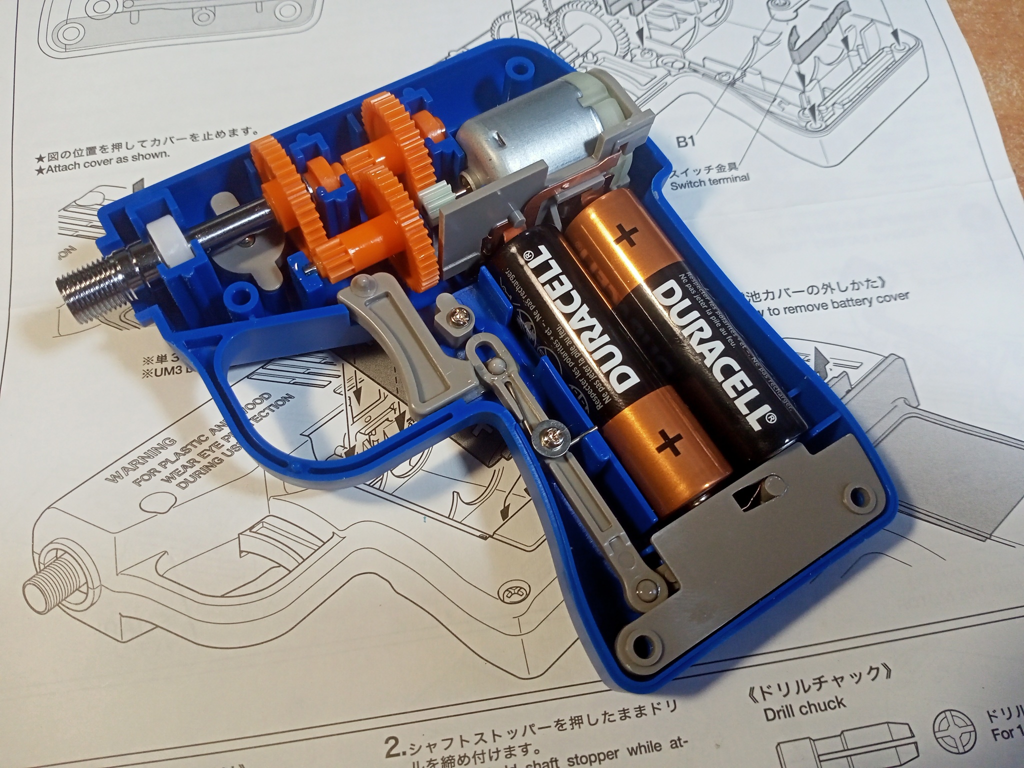 Tamiya mini electric drill. Assembly and review - My, Overview, Unpacking, Modeling, Stand modeling, Hobby, Tools, Equipment, Power Tools, Assembly, Prefabricated model, Drill, Japan, Technics, Constructor, Video, Longpost, Tamiya, Tamiya, Friday tag is mine