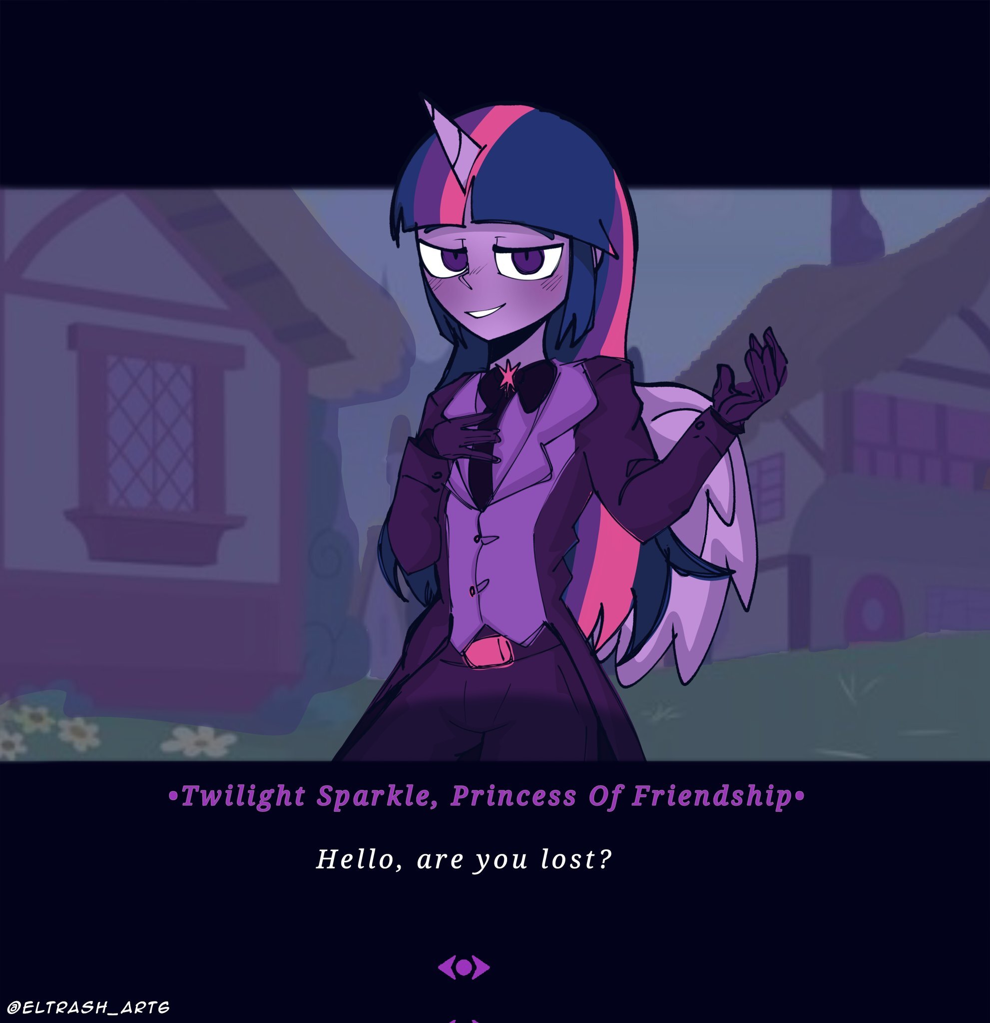 Harmonytaker - My Little Pony, Twilight sparkle, Хуманизация, MLP Crossover, Helltaker