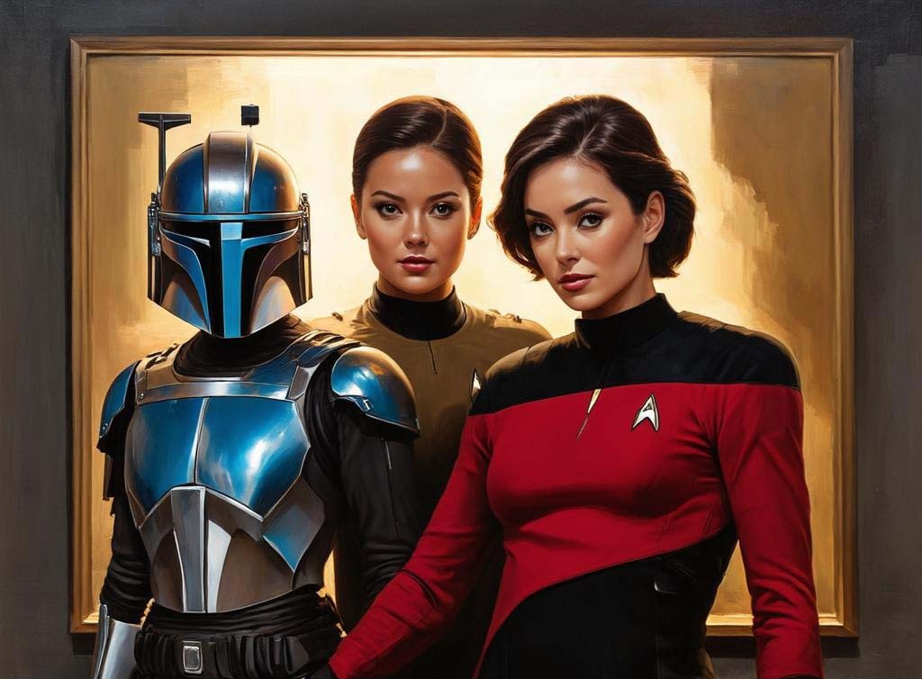 Starfleet and the Mandalorians - alternative history, Star Trek: Discovery, Starfleet, Star Wars, Star trek, Starship, Humor, Dystopia, Irony, Star Trek: Original, Aliens, Sarcasm, Mandalorian, Boba Fett, Spaceship, Space fiction, Fantasy, Serials, Longpost