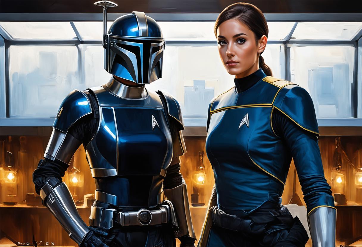 Starfleet and the Mandalorians - alternative history, Star Trek: Discovery, Starfleet, Star Wars, Star trek, Starship, Humor, Dystopia, Irony, Star Trek: Original, Aliens, Sarcasm, Mandalorian, Boba Fett, Spaceship, Space fiction, Fantasy, Serials, Longpost