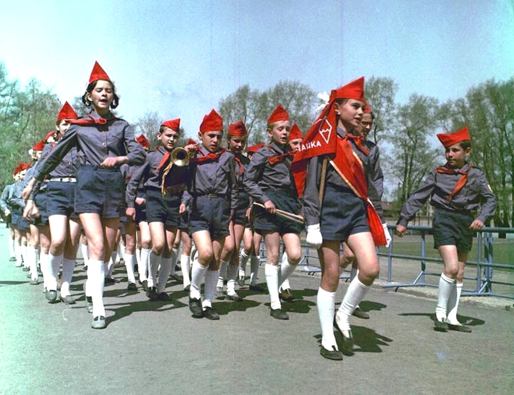 Чайка - пионеротряд в Свердловске, 1970-е годы - Старое фото, Историческое фото, Пленка, СССР, 70-е, Пионеры