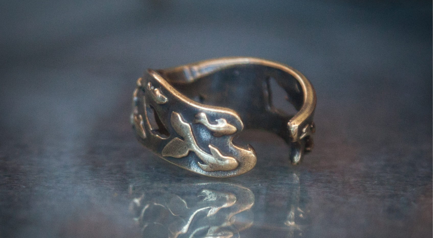 Friday's mine. Ring of a school of fish in blackened brass - My, Friday tag is mine, Handmade, Ring, Decoration, Needlework without process, Longpost