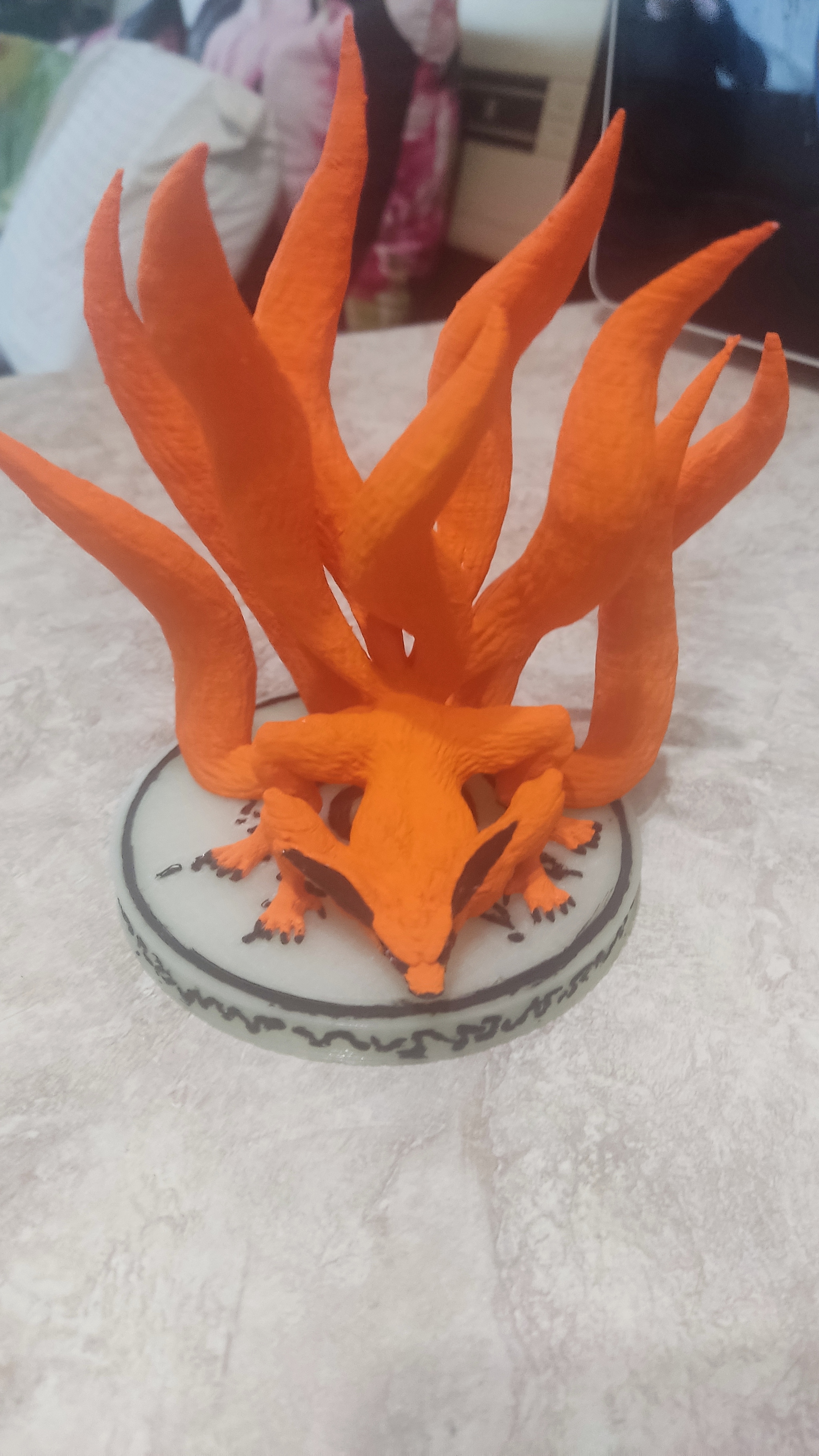 Kurama 3D printing - 3D печать, Nine-tailed fox, Naruto, Longpost