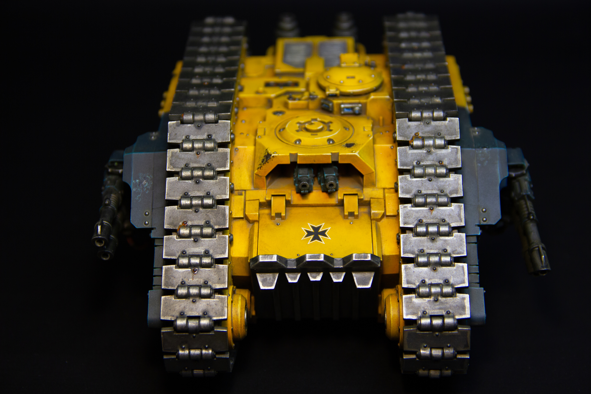 Land Raider Proteus - My, Needlework without process, Warhammer, Painting miniatures, Warhammer 40k, Adeptus Astartes, Wh miniatures, Imperial fists, Horus heresy, Warhammer 30k, Longpost