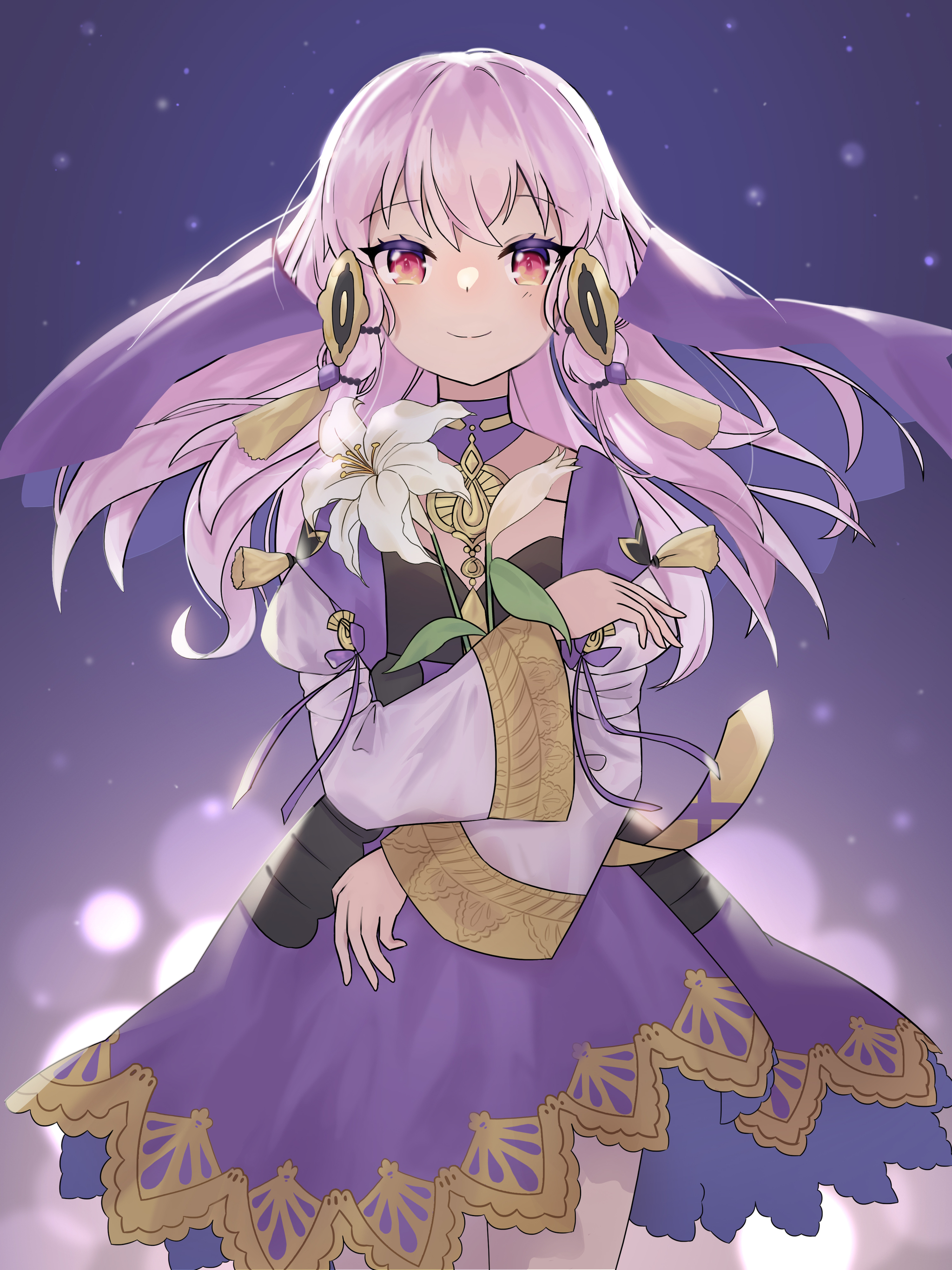 Спокойной ночи с Лиси - Lysithea, Аниме, Anime Art, Pixiv, Красные глаза, Fire Emblem