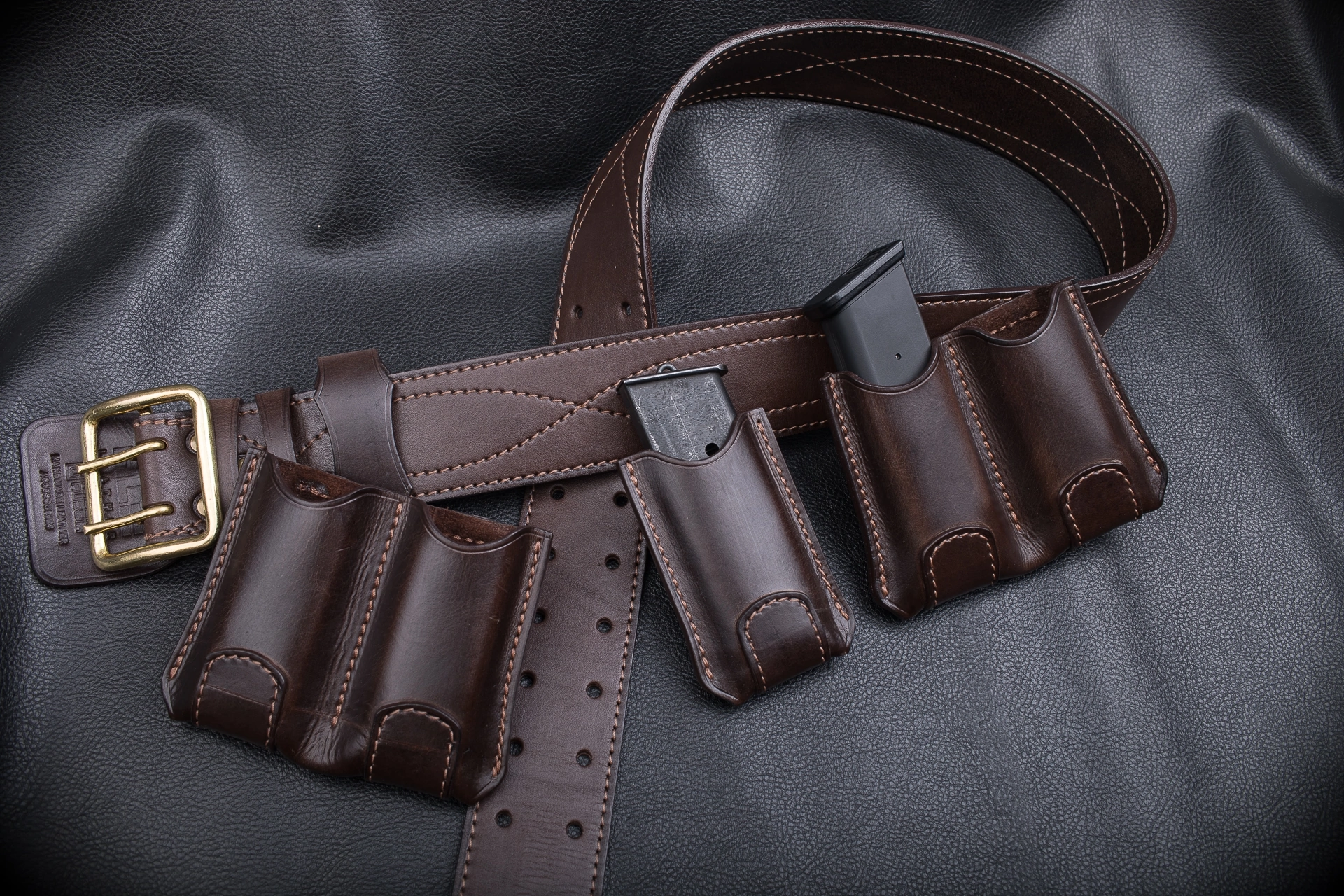 Open Belt Holster for Colt 1911 Pistol - My, With your own hands, Needlework without process, Holster, Colt, Longpost