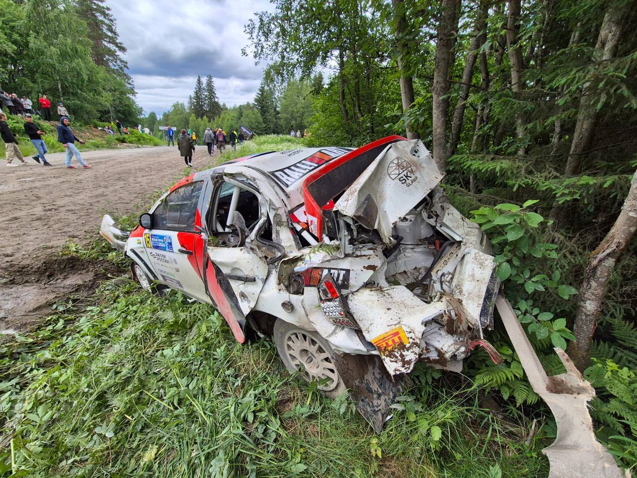 Meetings at the WHITE NIGHTS RALLY JUNE 20-23. 5TH STAGE OF THE RUSSIAN CHAMPIONSHIP - Road accident, Rally, Video, Vertical video, Longpost