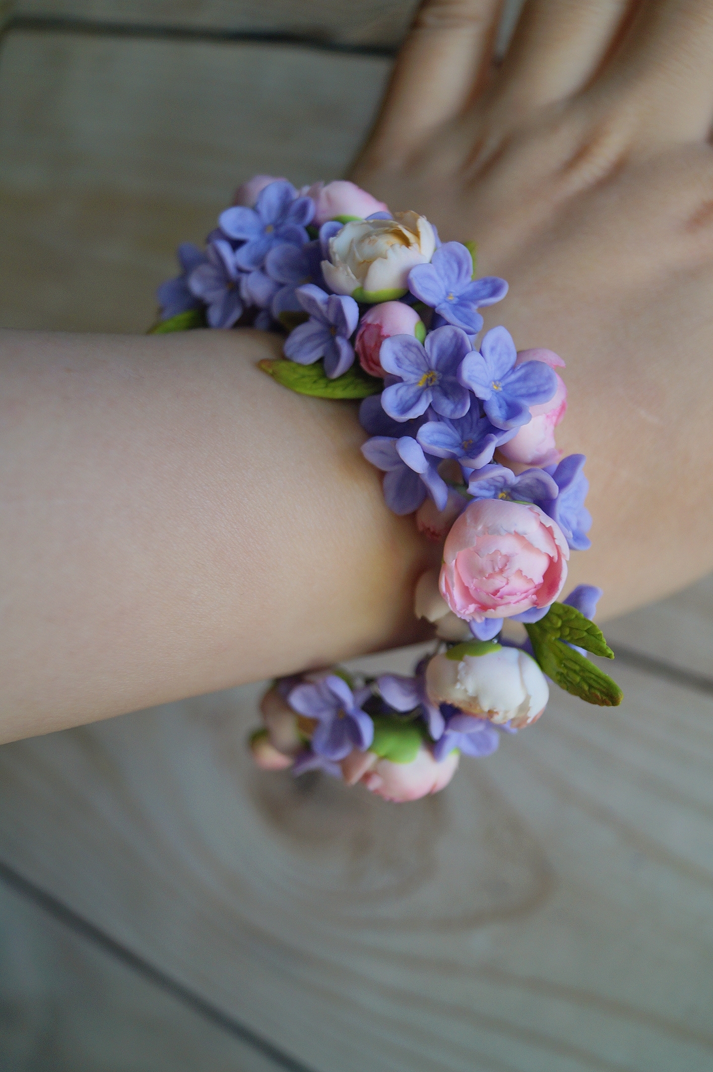 Jewelry with flowers, handmade - My, Polymer clay, Flowers, Decoration, Girls, Longpost, Piercing, Needlework without process, Handmade