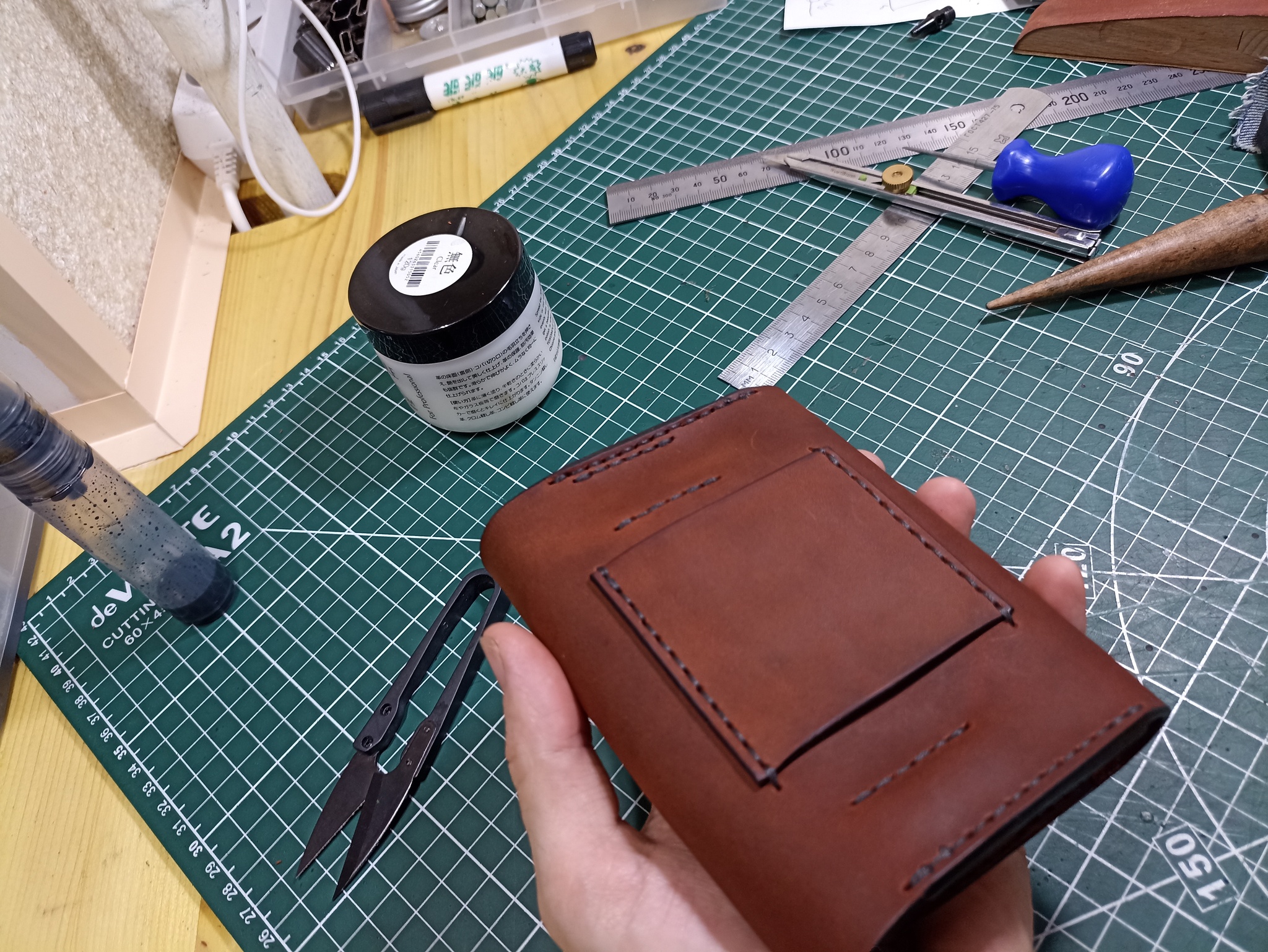 Pouch for a hunter - My, Natural leather, With your own hands, Pouchok, Hunting, Longpost