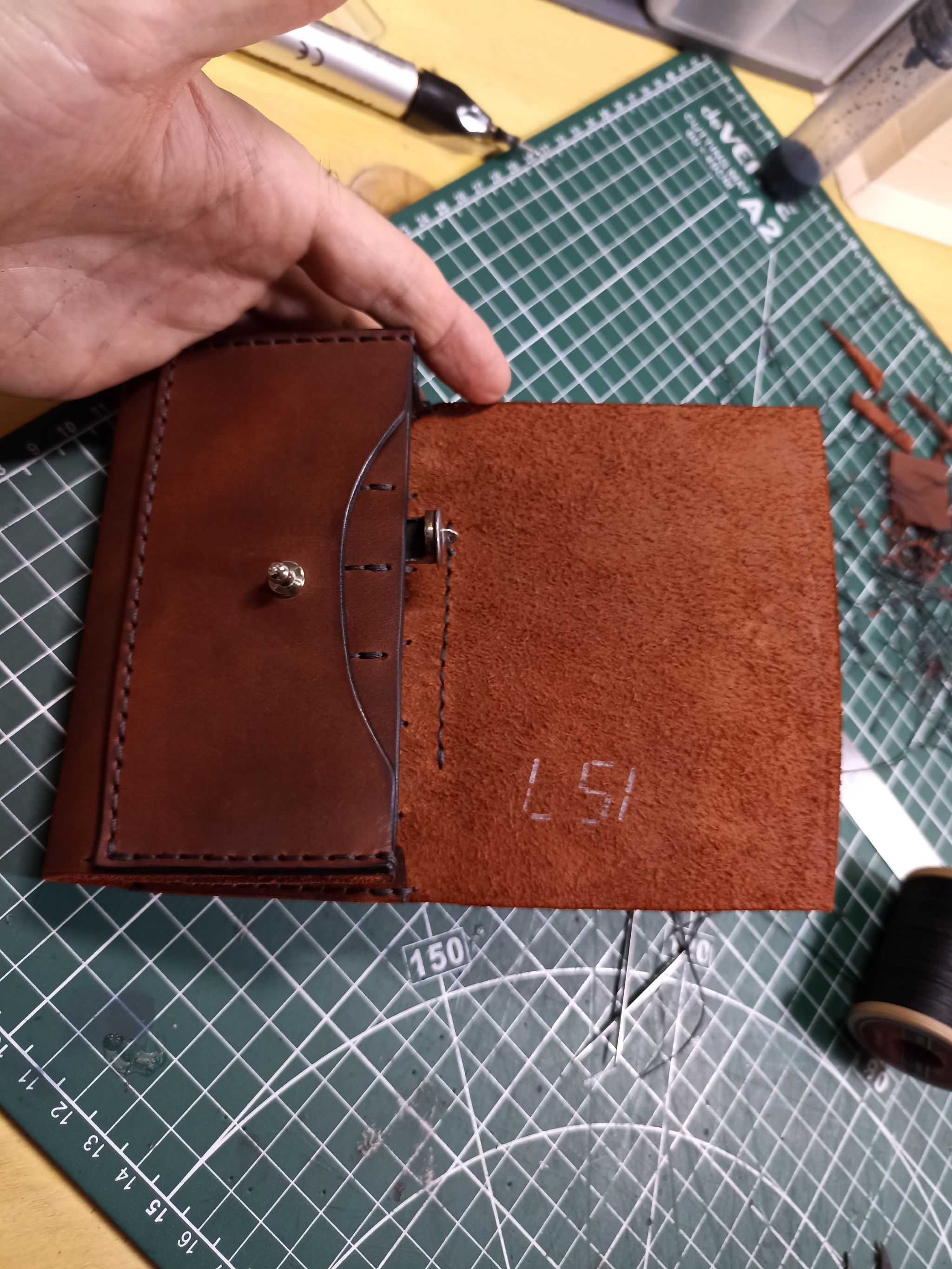 Pouch for a hunter - My, Natural leather, With your own hands, Pouchok, Hunting, Longpost