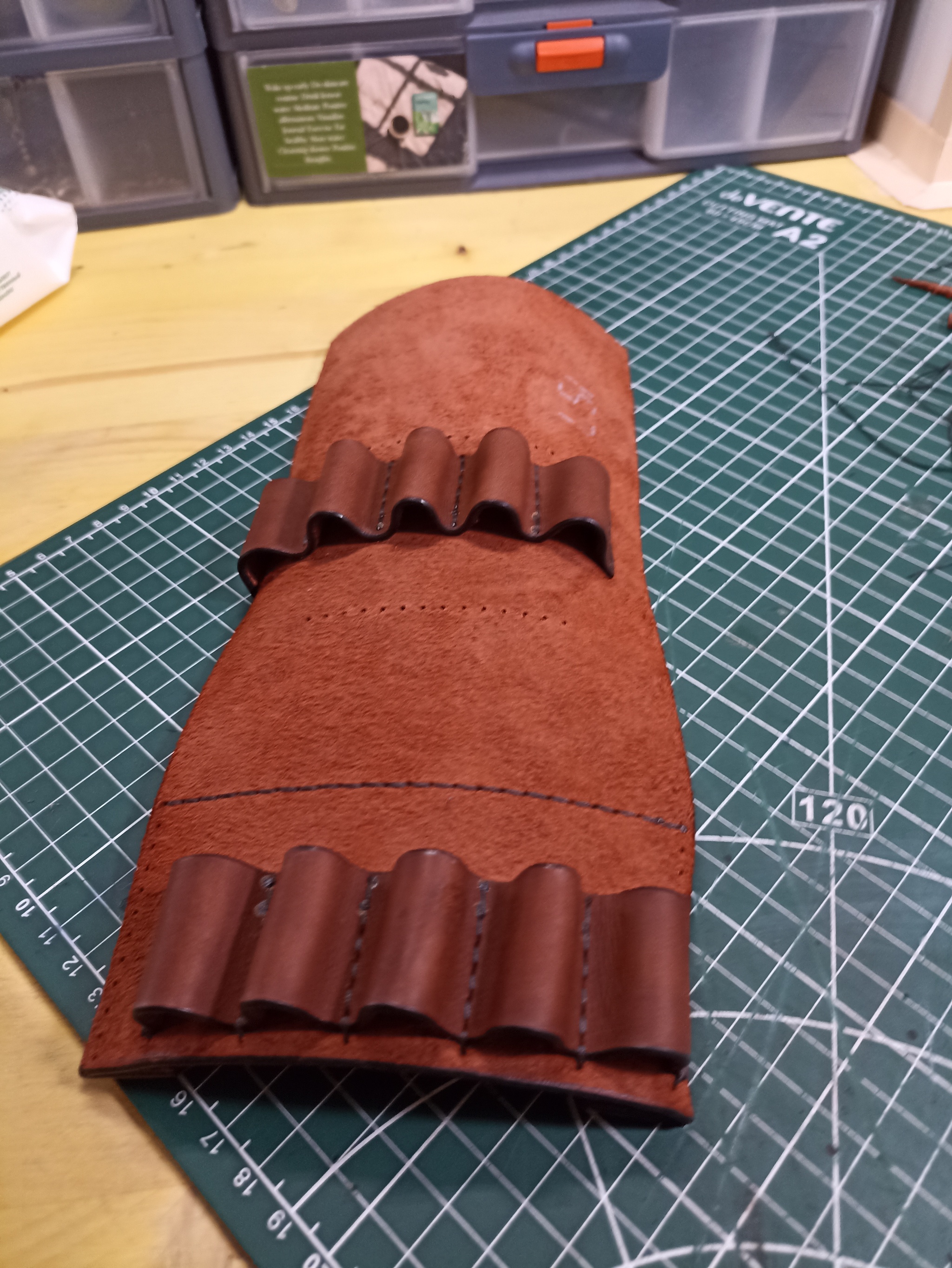 Pouch for a hunter - My, Natural leather, With your own hands, Pouchok, Hunting, Longpost