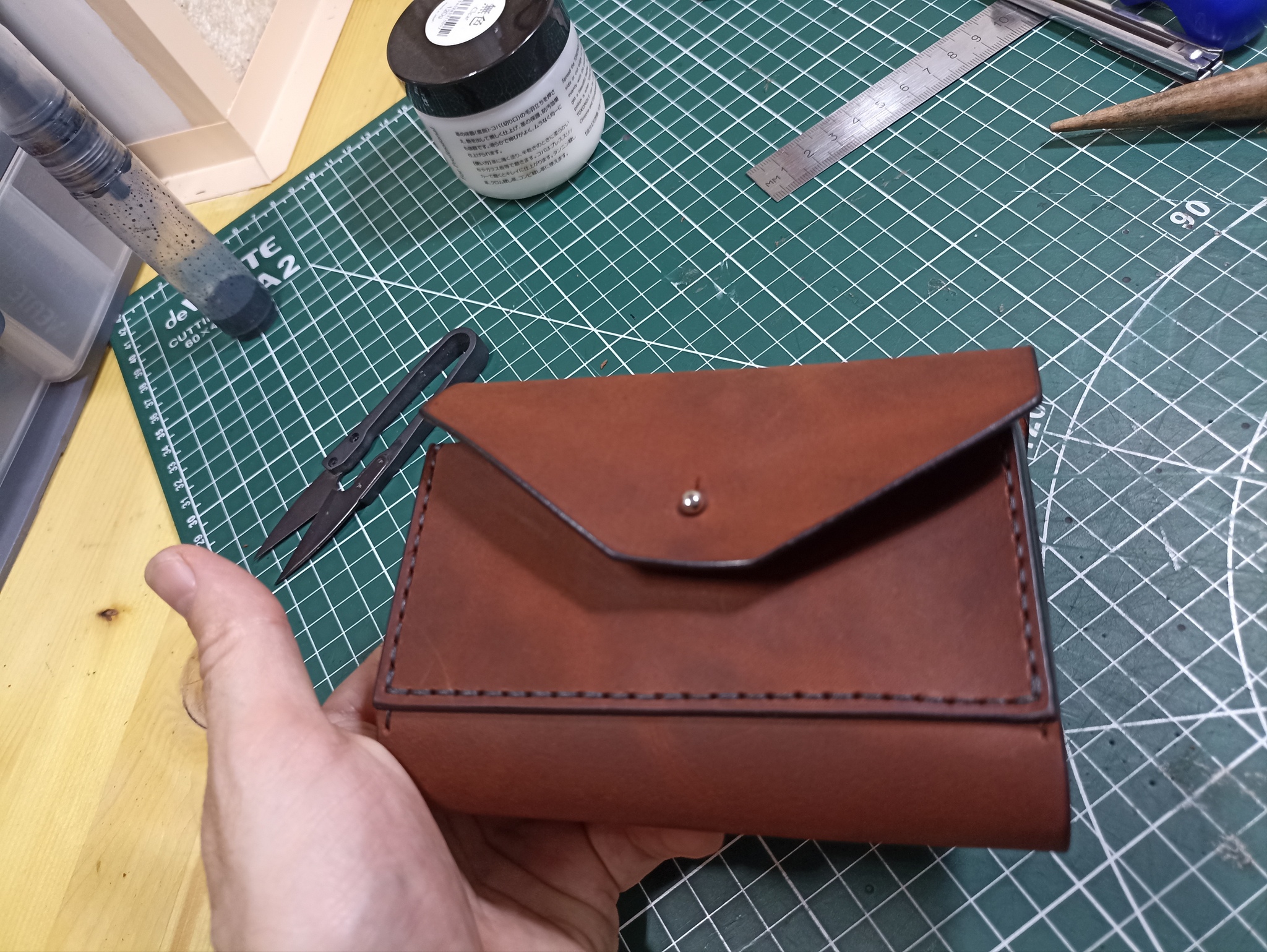 Pouch for a hunter - My, Natural leather, With your own hands, Pouchok, Hunting, Longpost