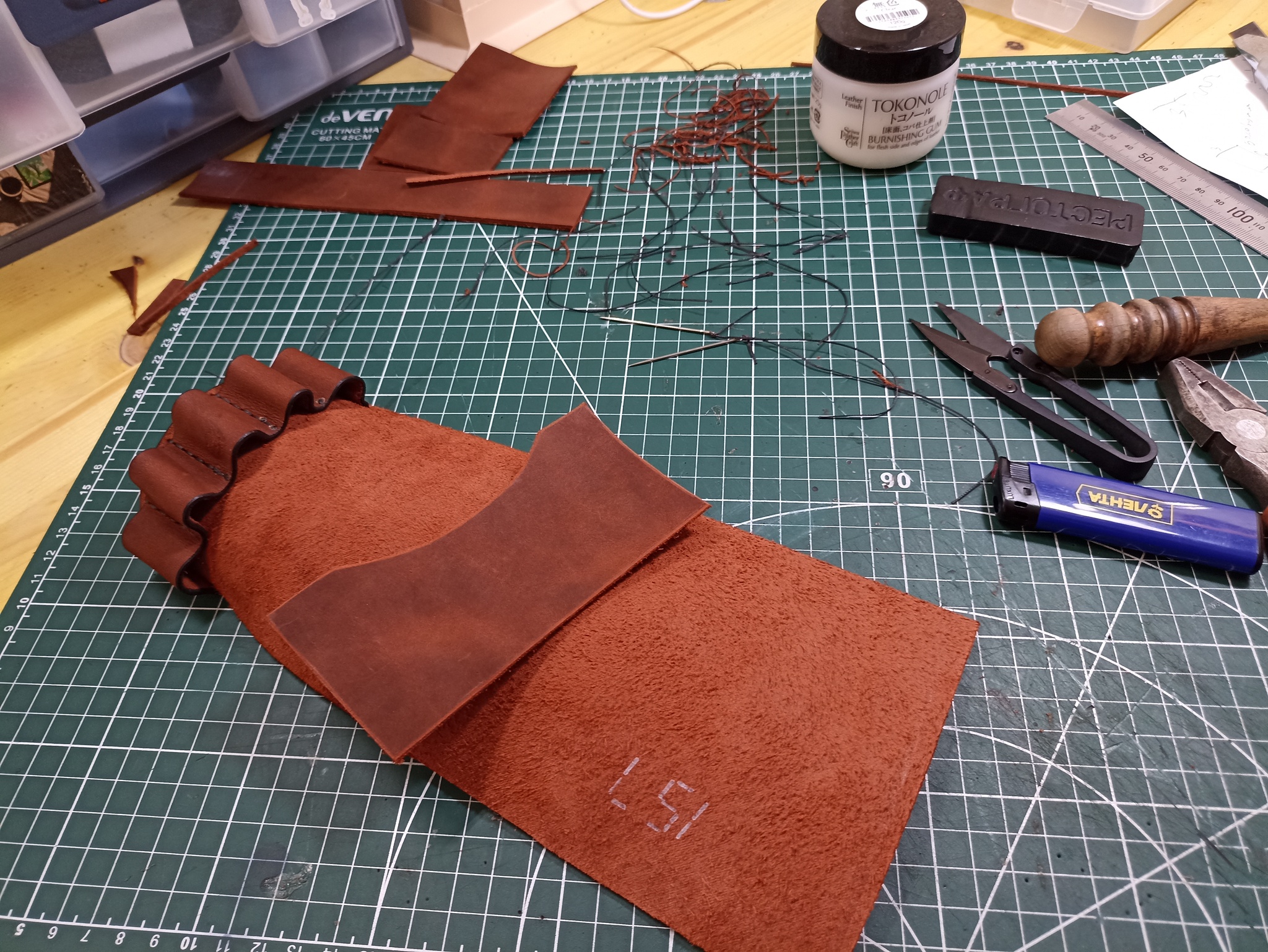 Pouch for a hunter - My, Natural leather, With your own hands, Pouchok, Hunting, Longpost