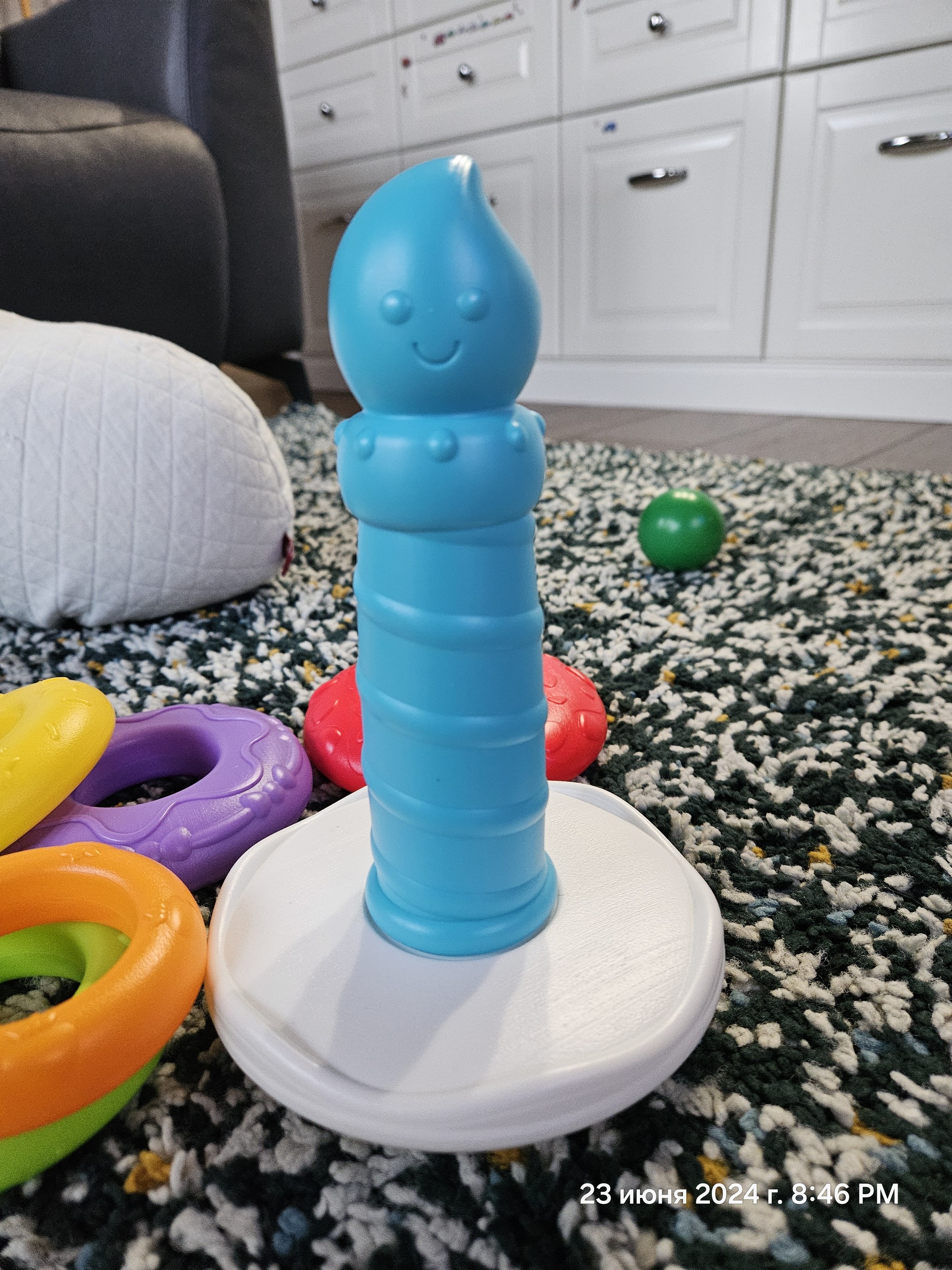 Joy for both the child and the mother - My, Toys, Humor, Pyramid, Longpost