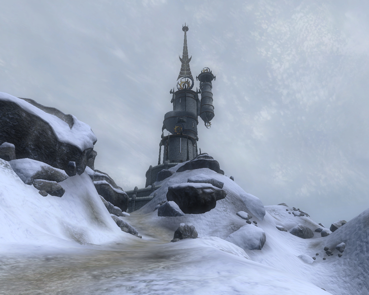 Frostcrag Spire - My, Bethesda, The elder scrolls, The Elder Scrolls IV: Oblivion, RPG, Tamriel, Cyrodile, Tower, Nostalgia, Screenshot, Longpost