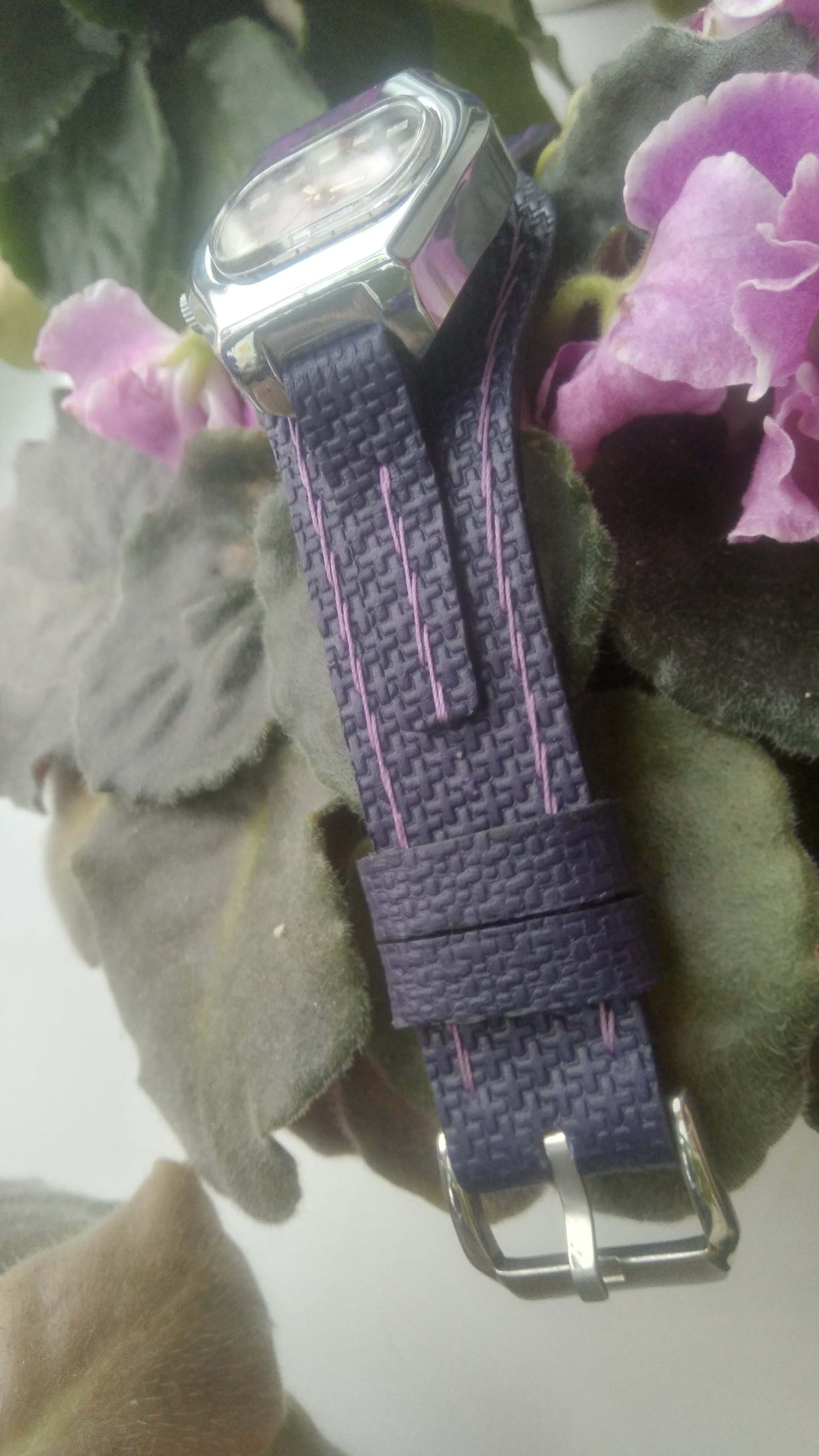 Cornavin watch strap. Wristband for women's watches - My, Accessories, Leather products, Natural leather, Wristband, Womens, Hand seam, Clock, Longpost, Needlework without process, Strap, Watch strap, Voronezh