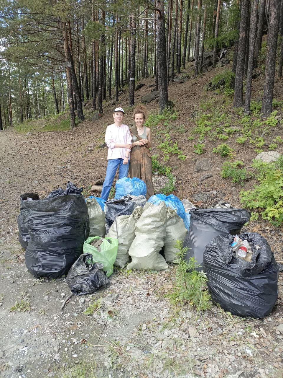 Collected 21 bags of garbage from the hiking trail - My, Ural, Garbage, Pure Man's League, Ecology, Longpost