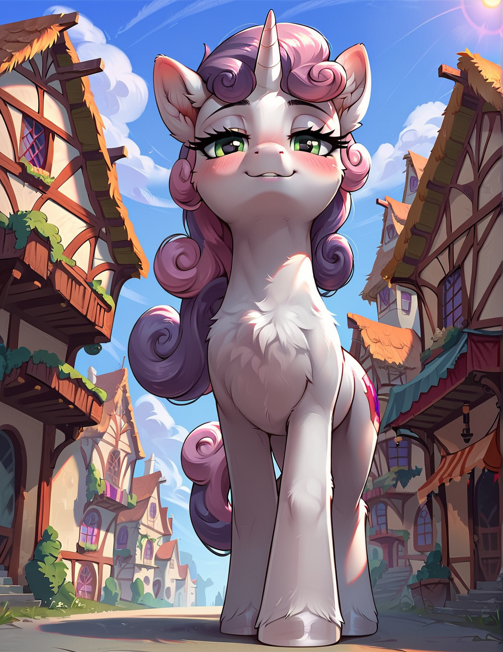 Sweetie - My, Neural network art, My little pony, PonyArt, Sweetie belle