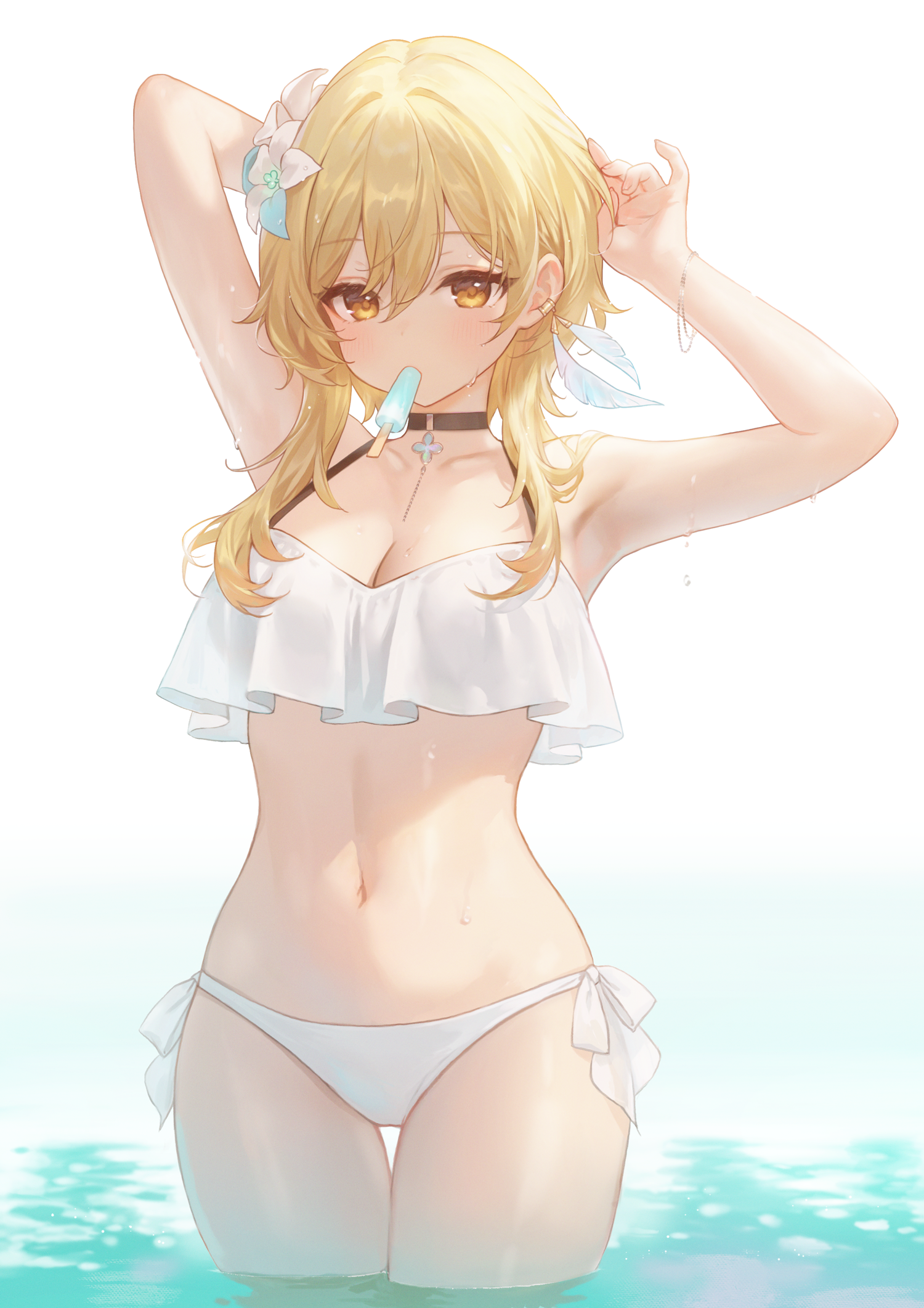 Lumine - Genshin impact, Lumine (Genshin Impact), Art, Girls, Games, Anime art, Anime, Swimsuit