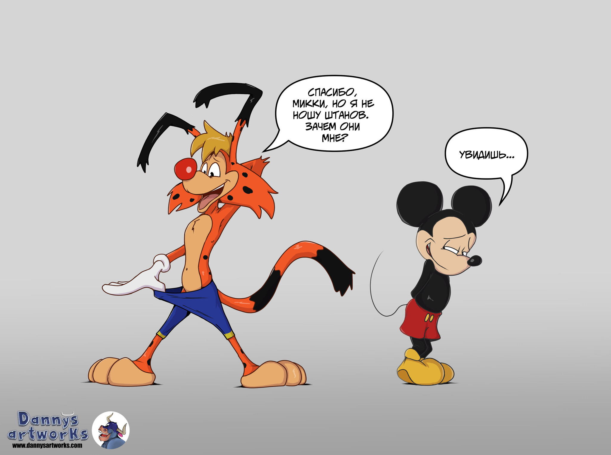 Why do cartoons need pants? - My, Drawing, Artist, Digital, Cartoons, Characters (edit), Walt disney company, Mickey Mouse