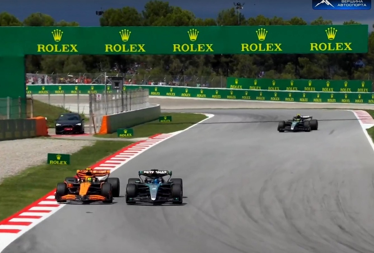 Almost for Norris, a Mercedes podium and another Dutch anthem. Review of the Spanish Grand Prix - Автоспорт, Race, Formula 1, Spain, Barcelona (city), Mercedes, Red bull, Ferrari, Mclaren, Max Verstappen, Lando Norris, Lewis Hamilton, Charles Leclerc, George Russell, Carlos Sainz, Fernando Alonso, Fire, Yandex Zen (link), VKontakte (link), Longpost