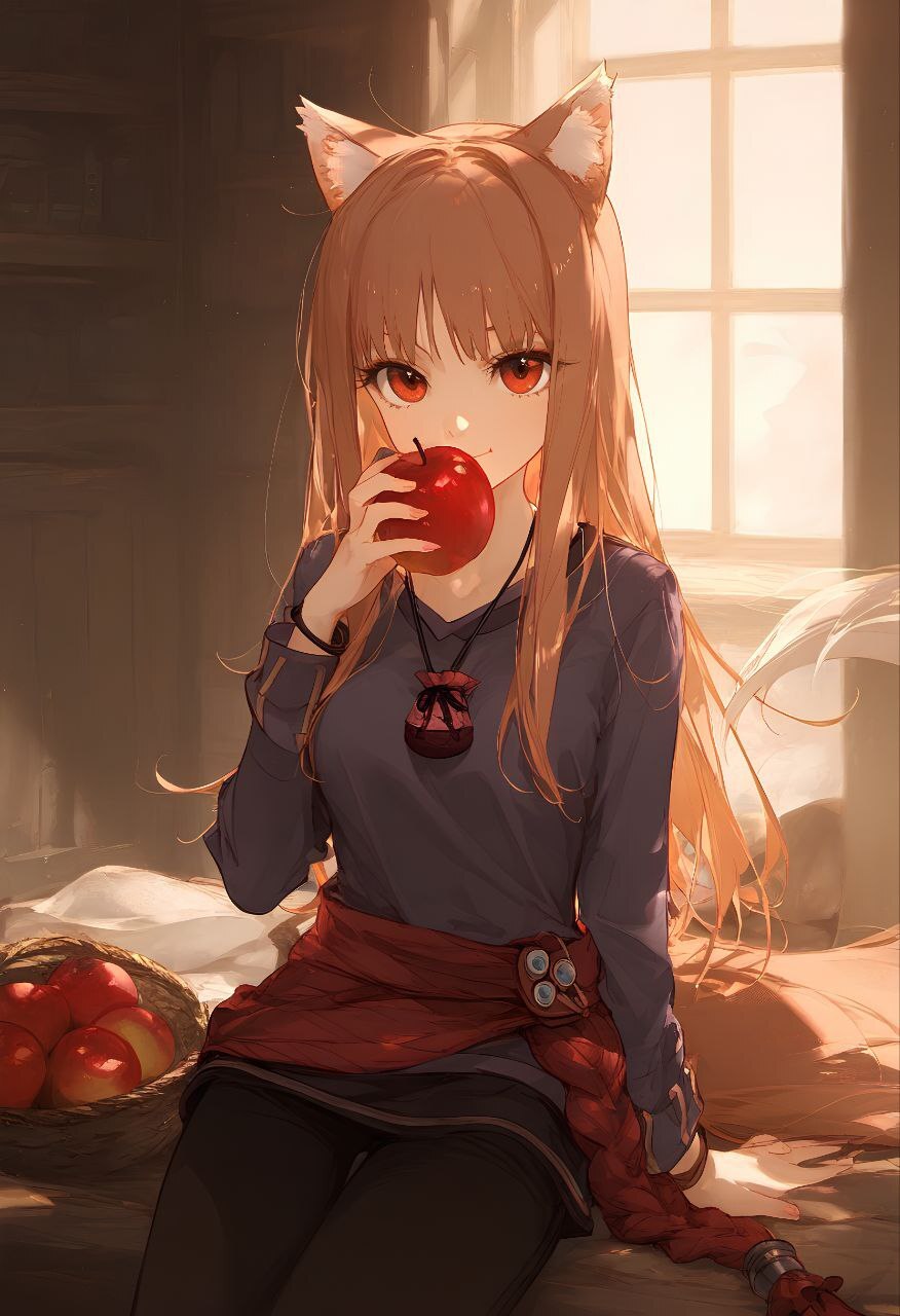 Holo - Anime, Anime art, Spice and wolf, Holo