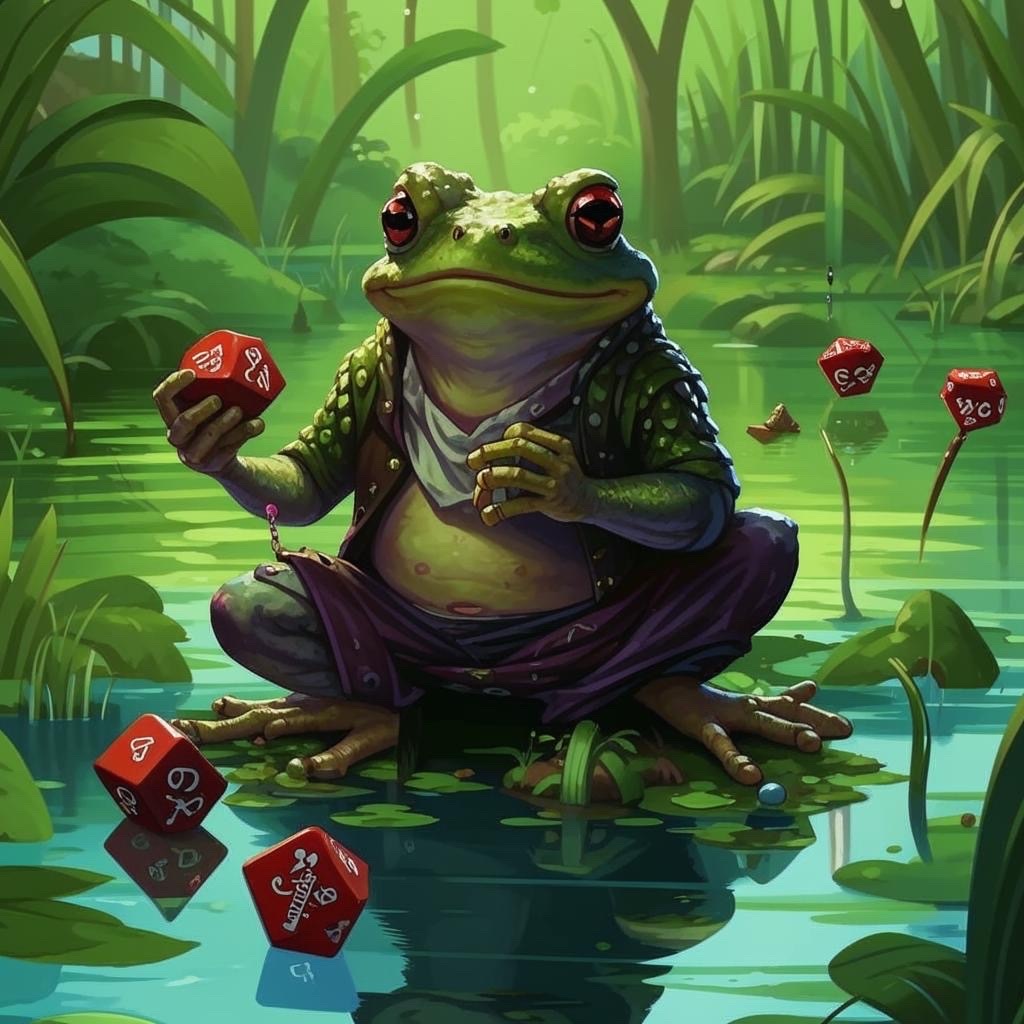 Wednesday! So soon NRIs are on the weekend, my dudes - Tabletop role-playing games, It Is Wednesday My Dudes, Neural network art, Wednesday, Frogs