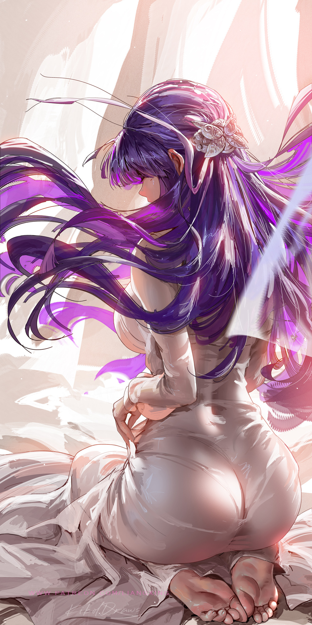 Fern - Fern, Pixiv, Anime art, Anime, Booty, Liang xing, Sousou no Frieren