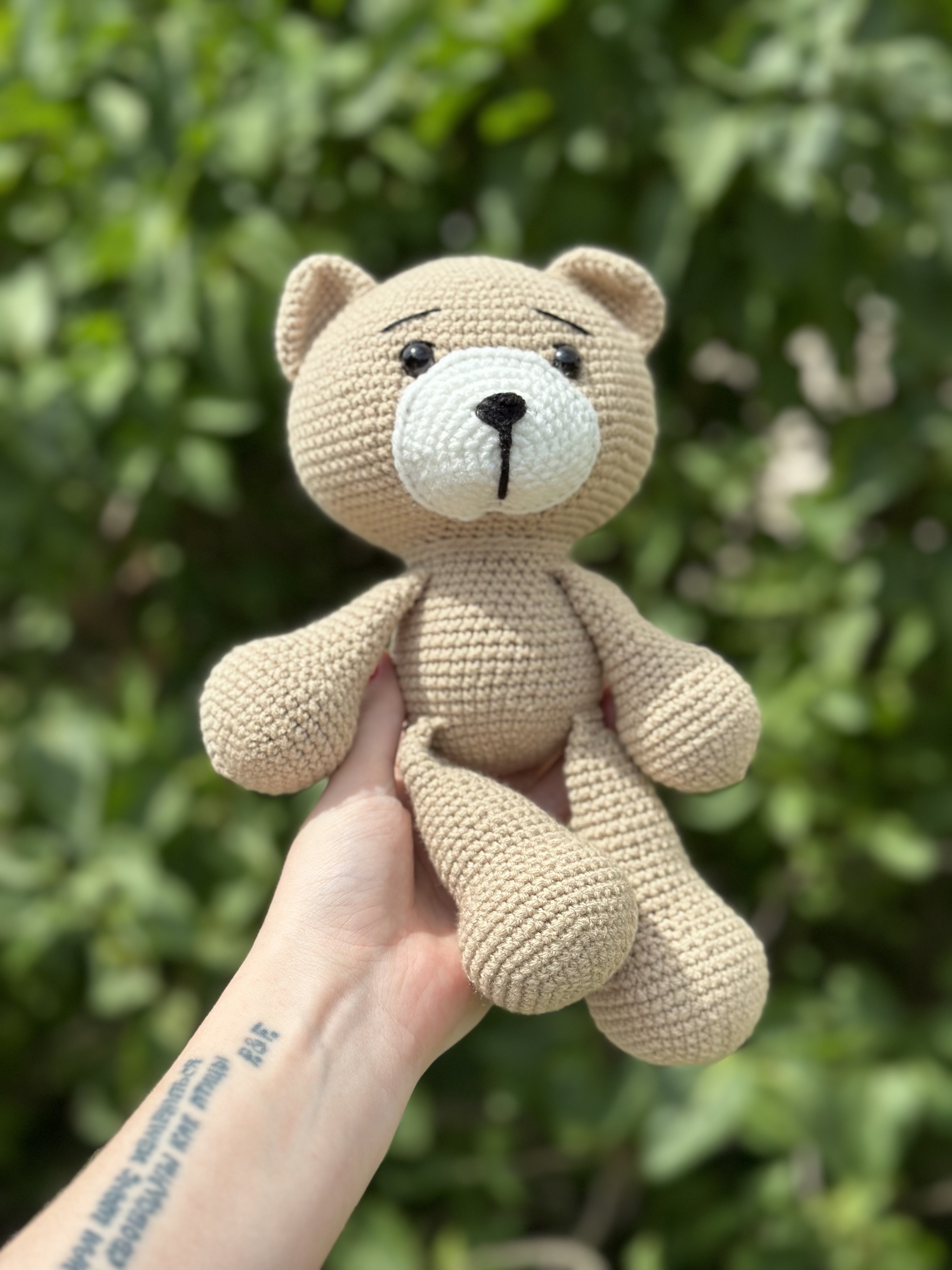 bear - My, Needlework, Needlework without process, Toys, Knitting, Crochet, Soft toy, With your own hands, The Bears, Order, Longpost